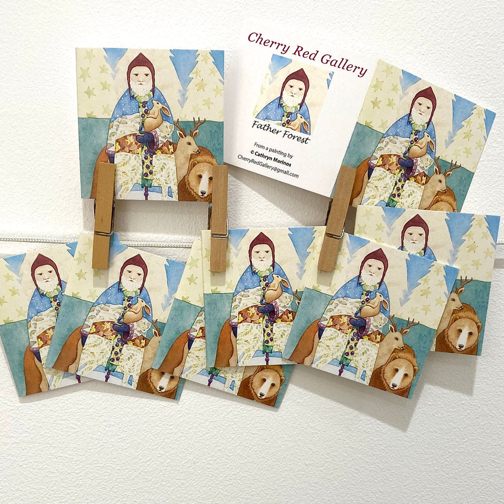 8 forest-core gift tags with deer and bear (gt-ffor)