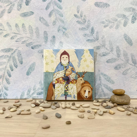 8 forest-core gift tags with deer and bear (gt-ffor)