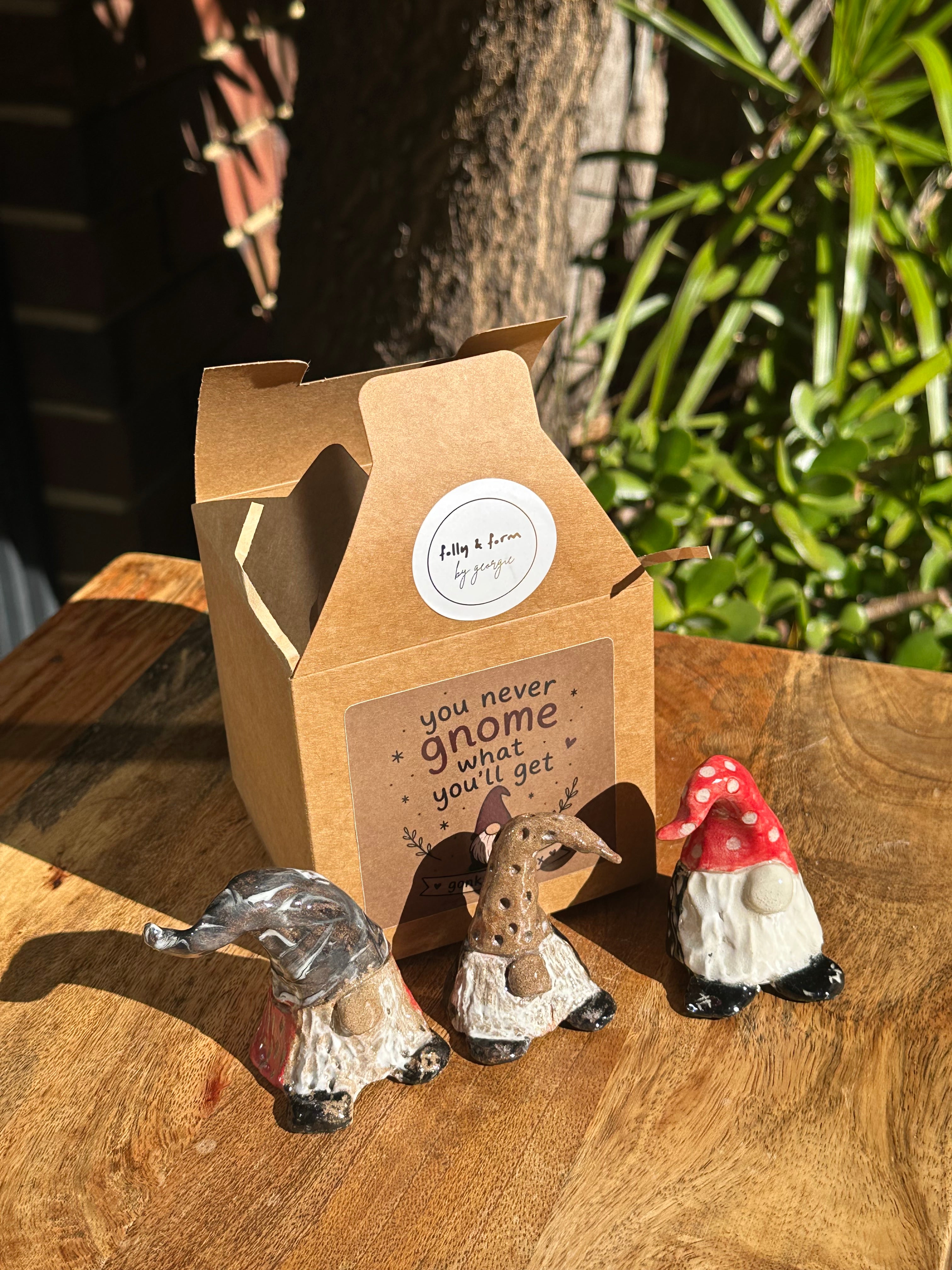 Gonk in a Box - Standard | Handmade Ceramic Mystery Gonk | Australian Handmade Gift