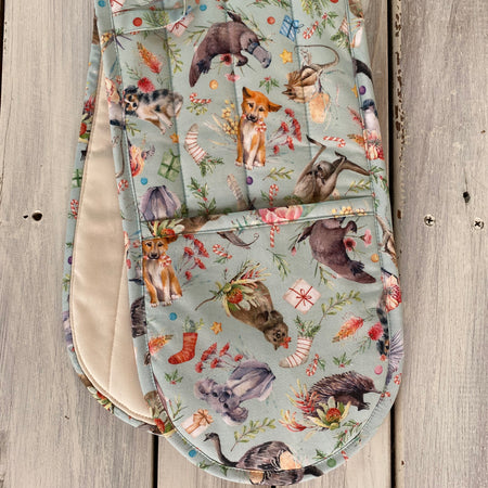 Australiana Christmas Double Oven Glove