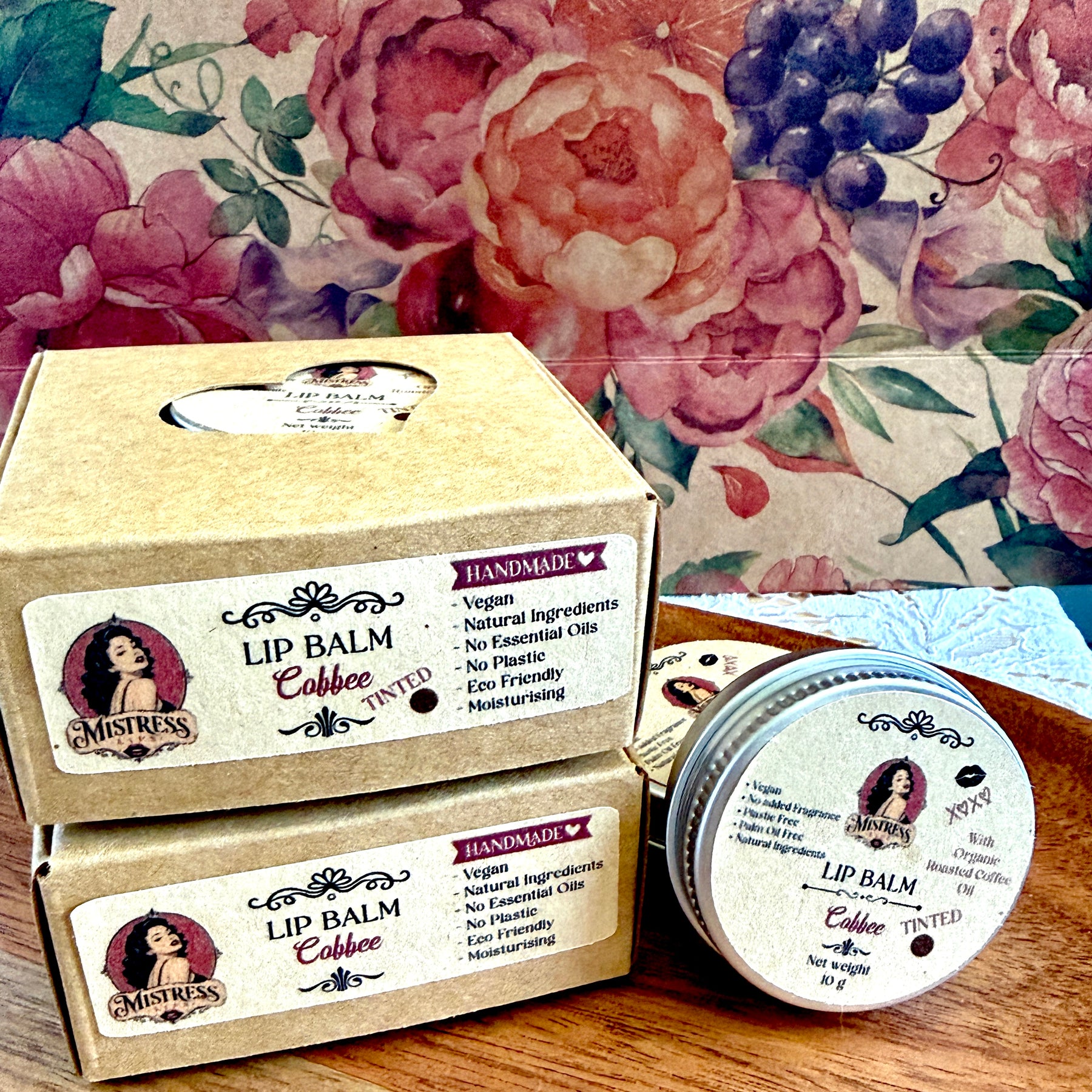 Vegan Lip Balm with Organic Coffee Oil