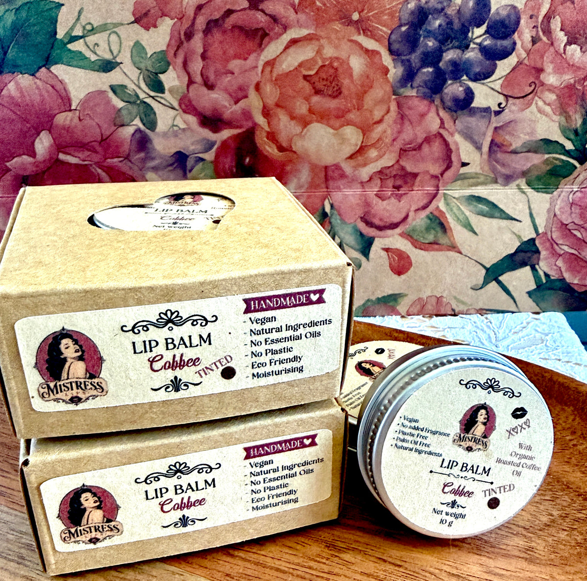 Vegan Lip Balm with Organic Coffee Oil