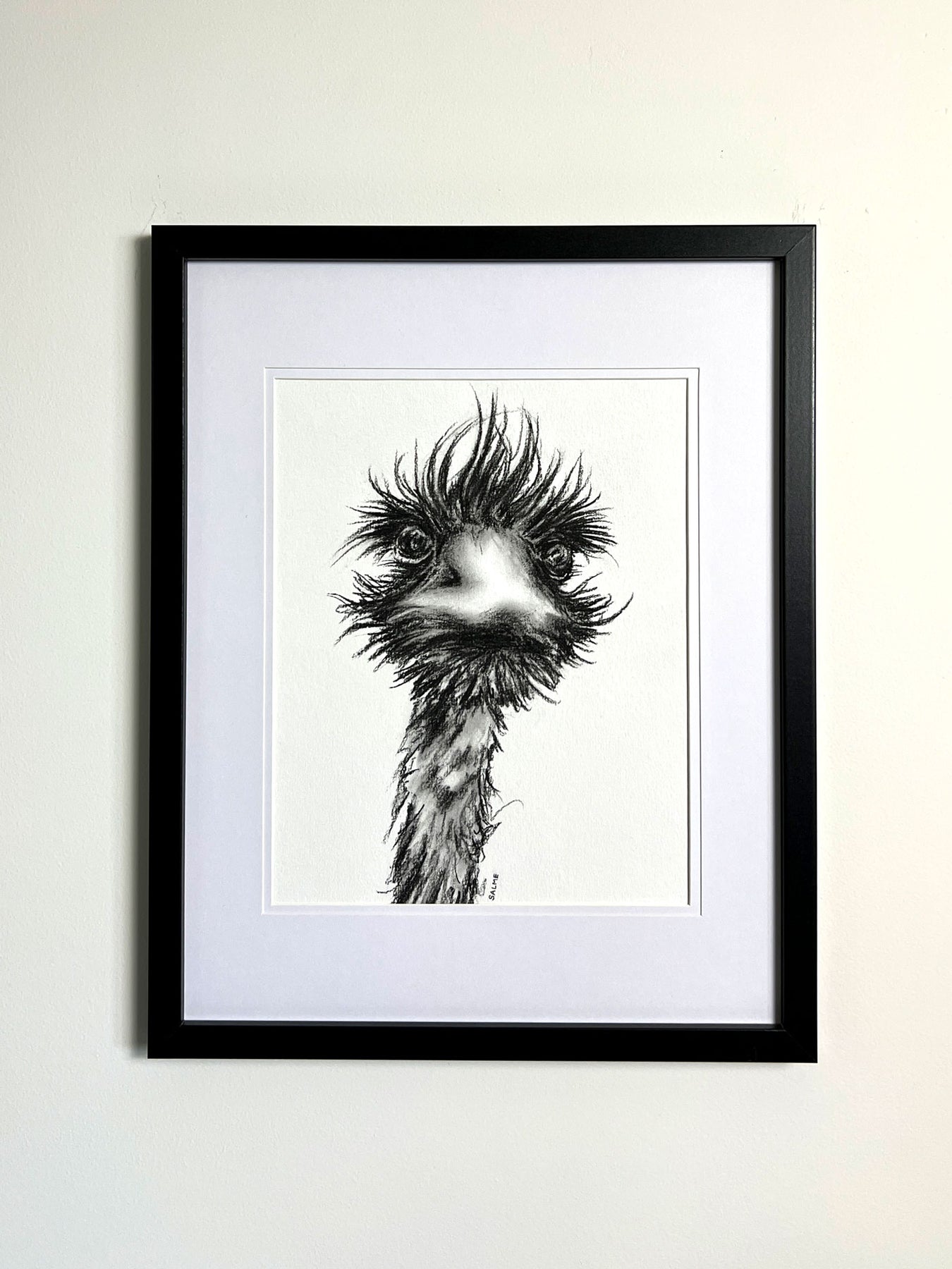 Angry Emu | Hand Drawn Original Artwork