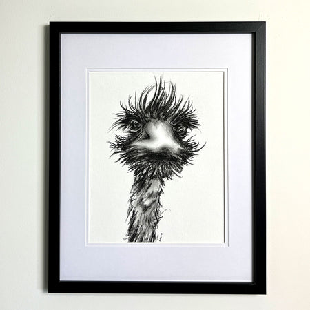 Angry Emu | Hand Drawn Original Artwork