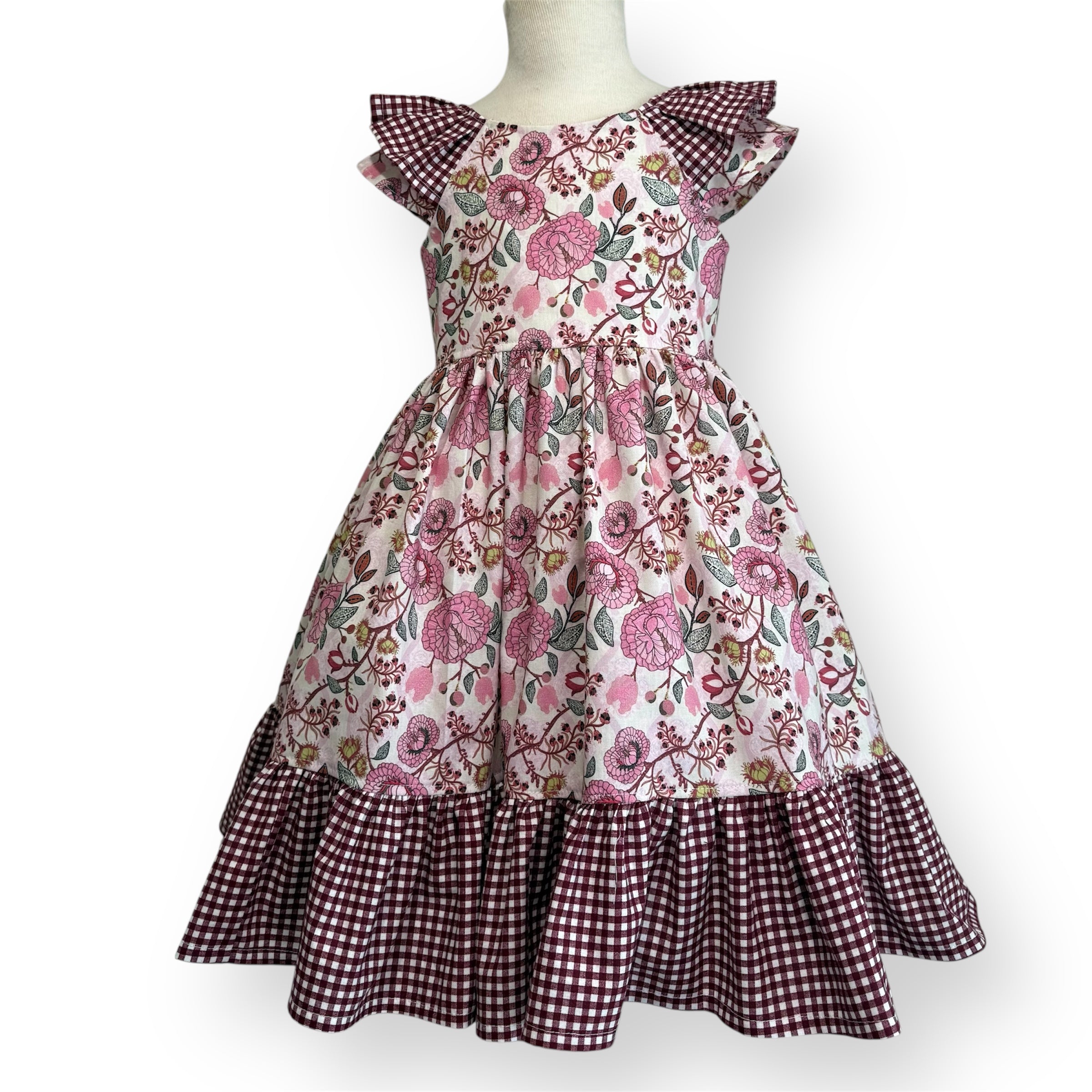 Size 5 Gingham & Paisley Floral KATY Dress