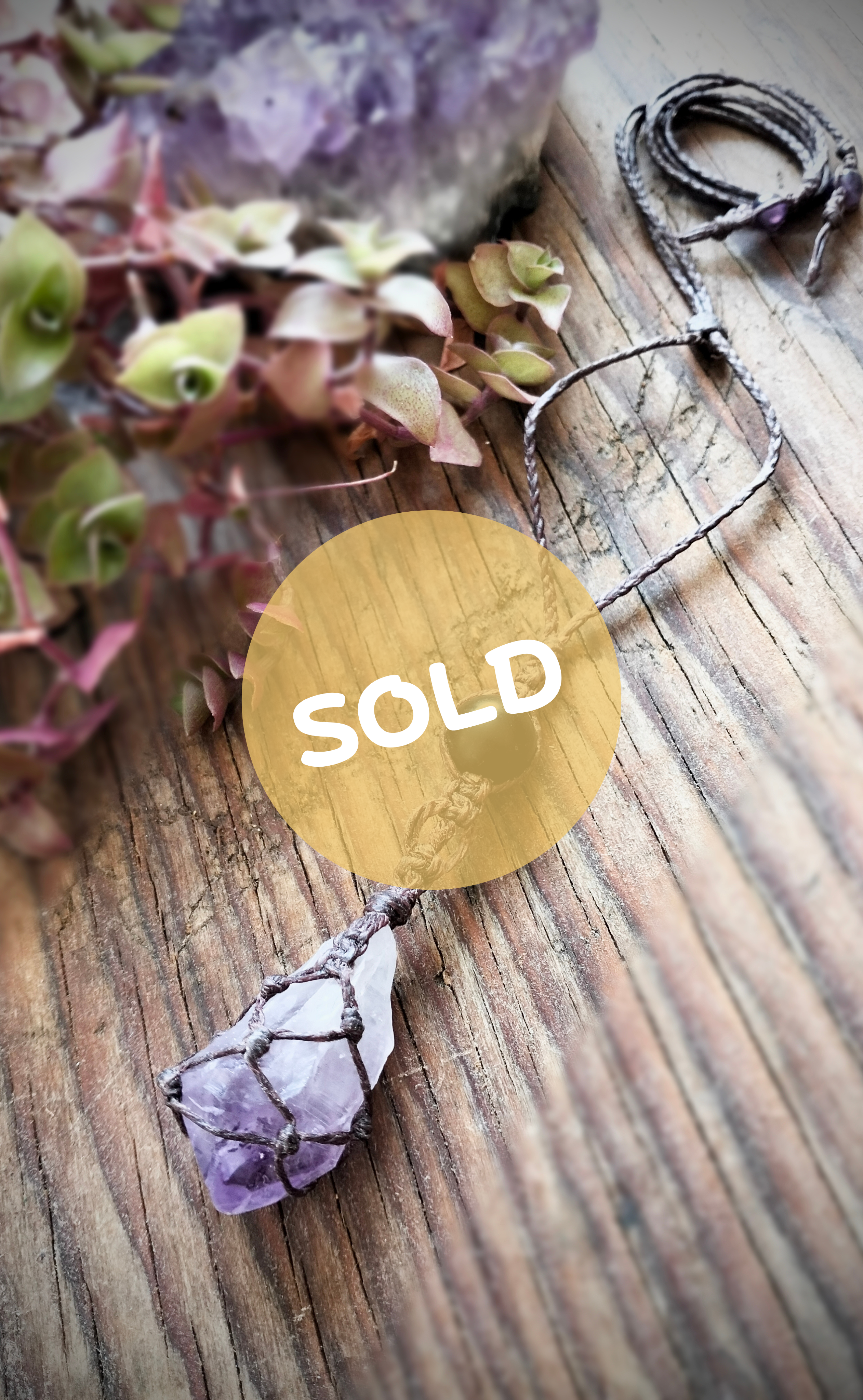 •| AMETHYST | PYRITE |• natural crystal necklace