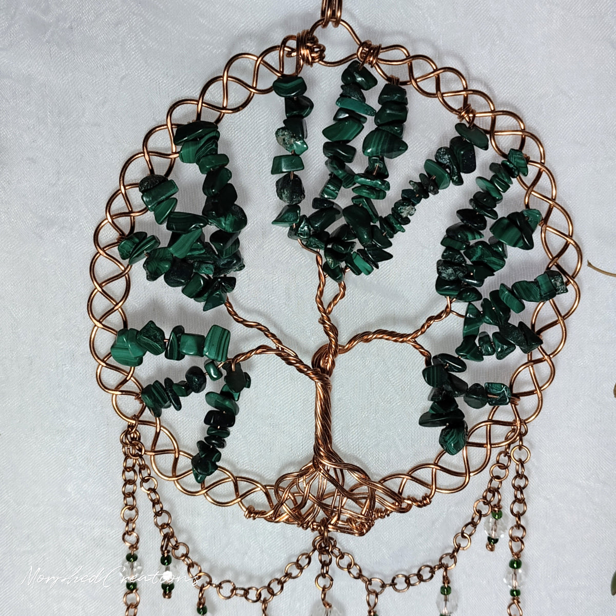 Celtic Tree of Life with Jade Chips