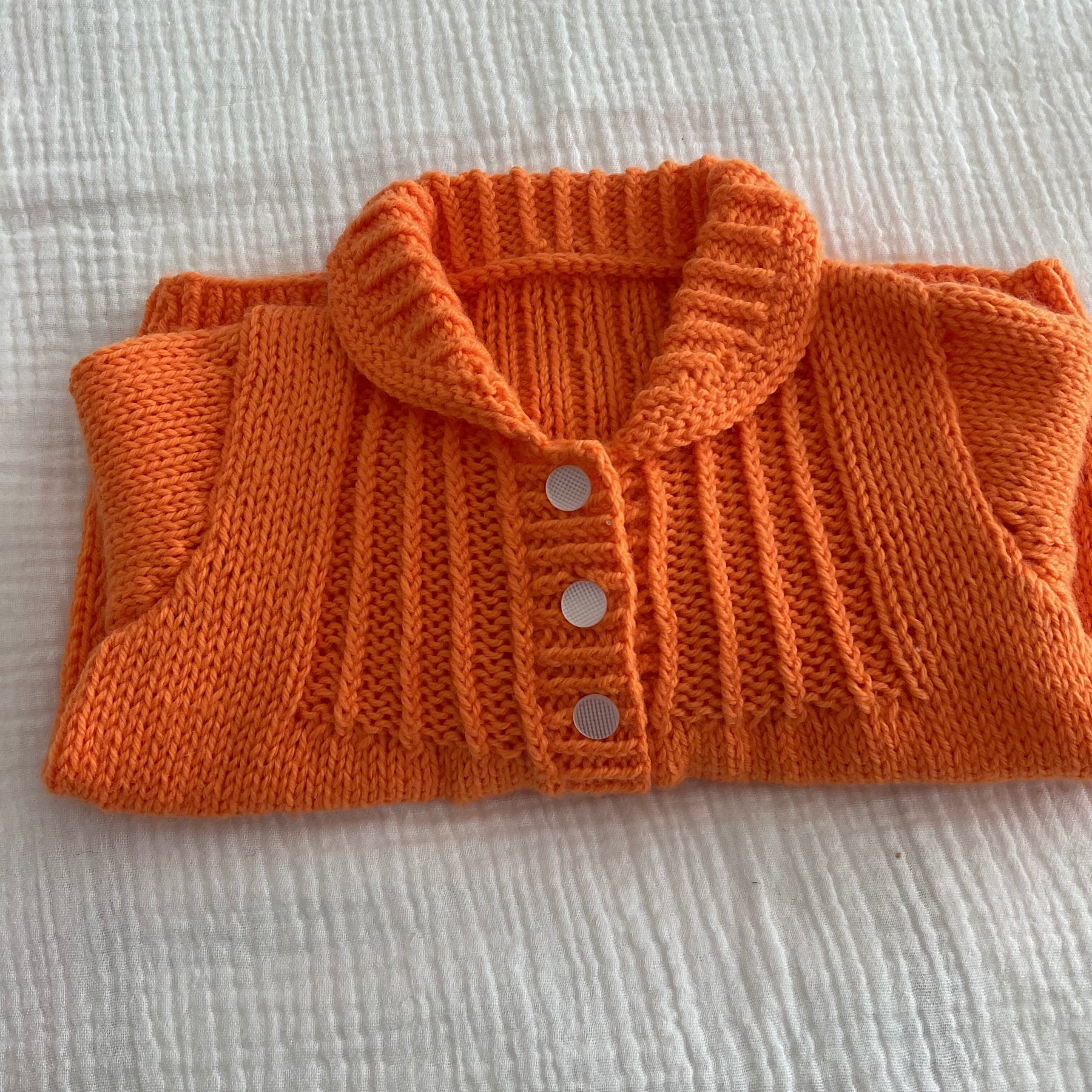 Orange Cardigan, Size 6months