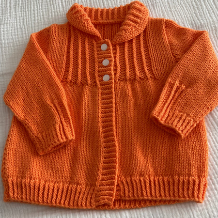 Orange Cardigan, Size 6months