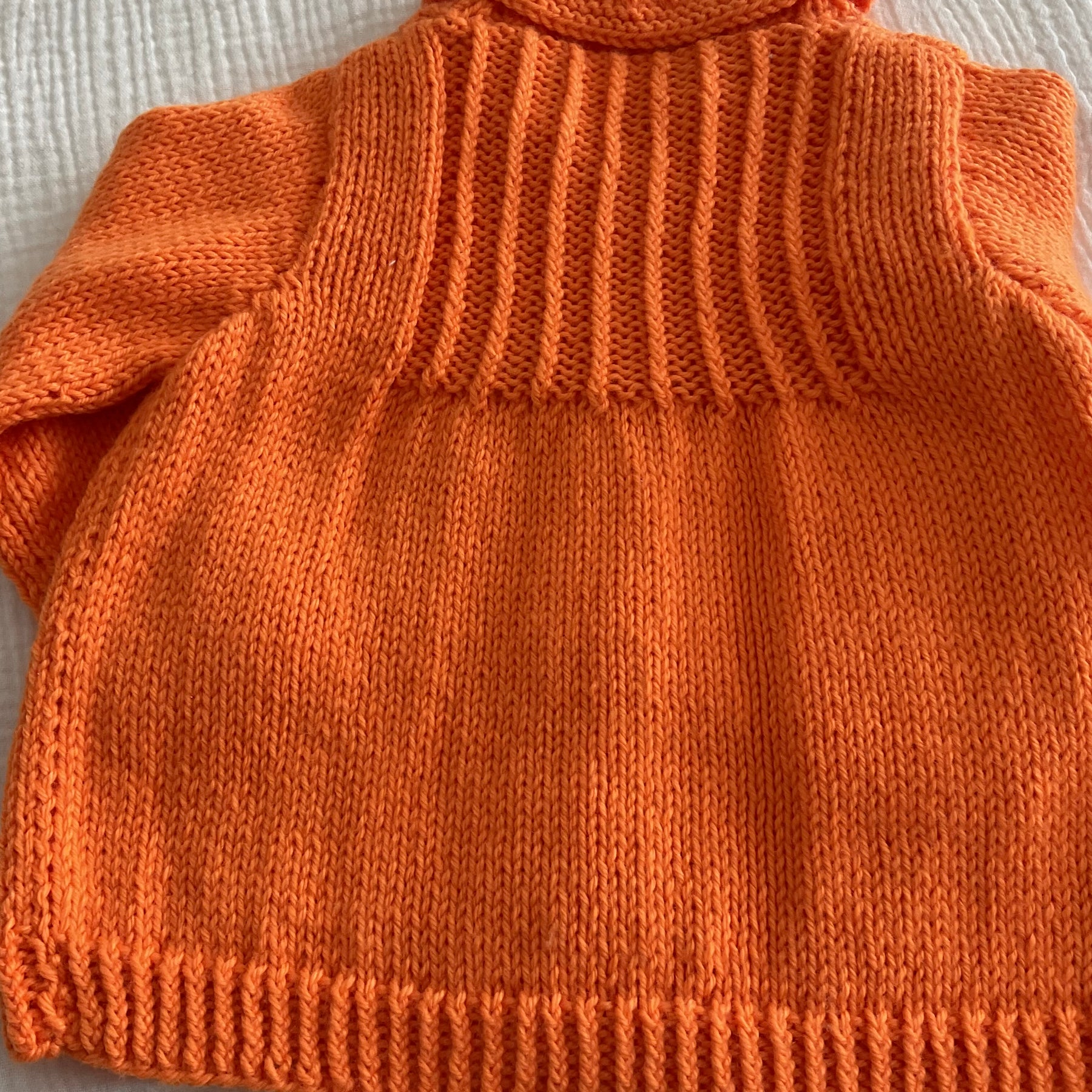 Orange Cardigan, Size 6months