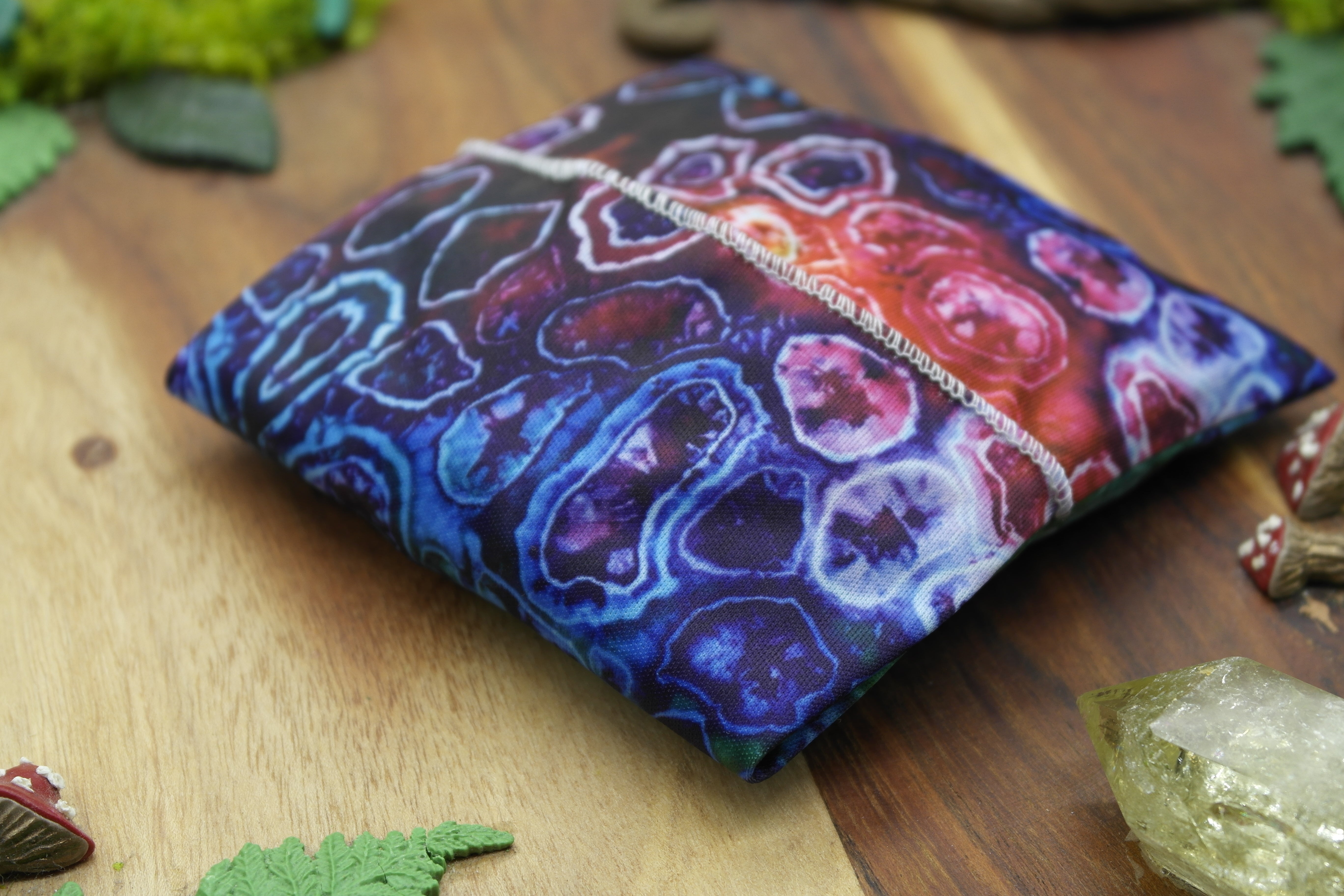 Rainbow Geodes Waterproof Pouch