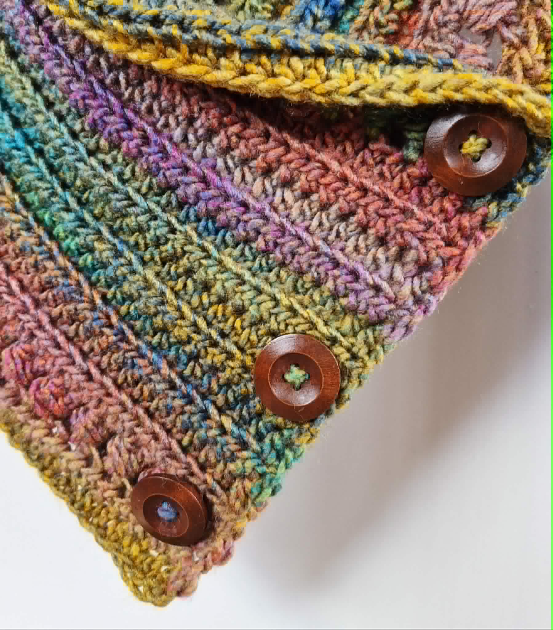 Ladies Neck warmer | Cowl | Scarf | Jewel Toned | Adult | Vintage | Crochet | Buttoned