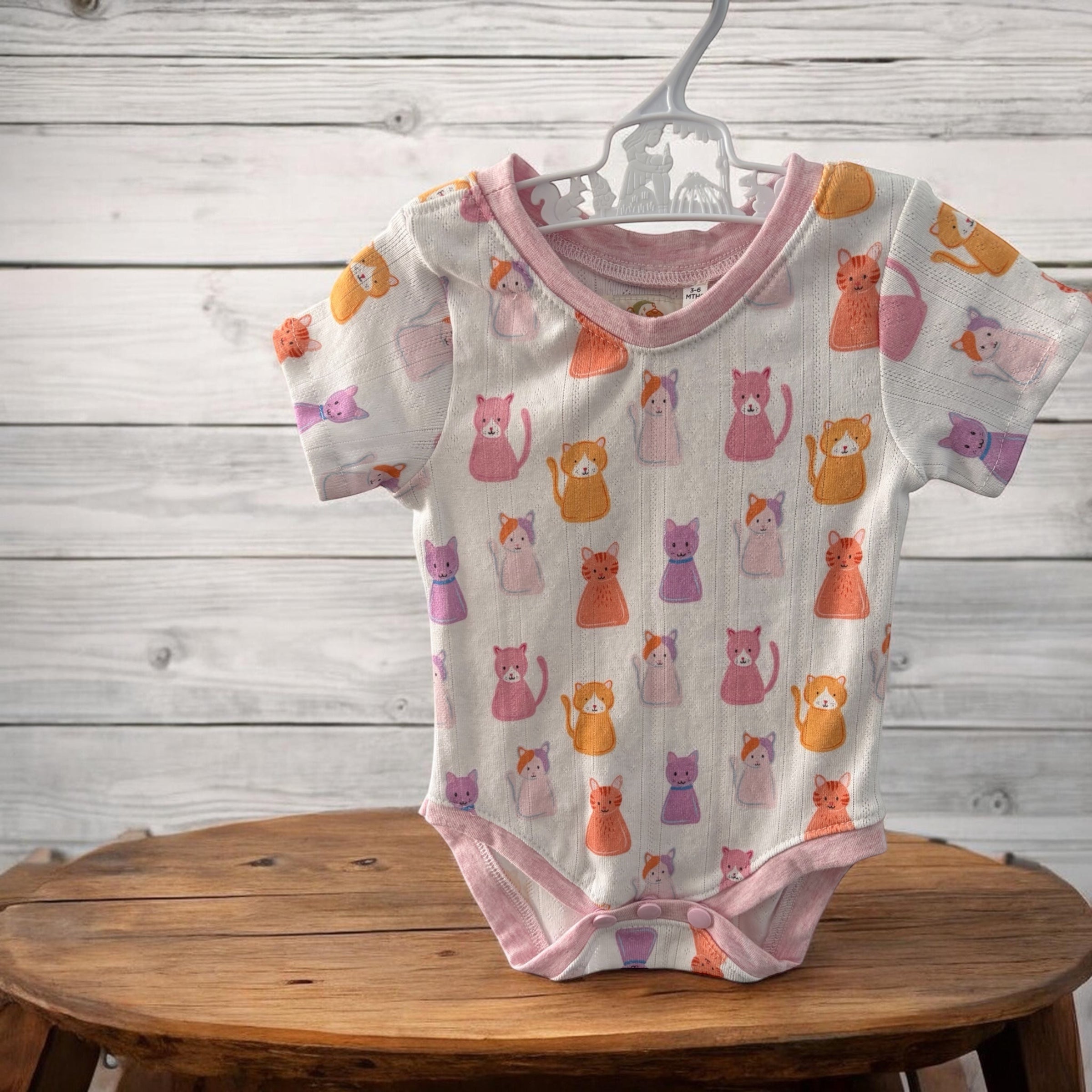 Kitty Puss short sleeve Onesie