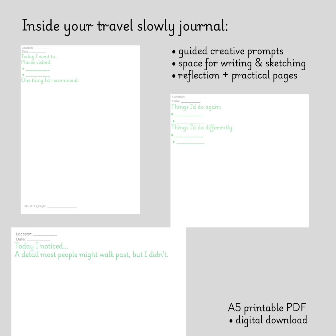 Digital download  - Creative Travel Journel - 30 days