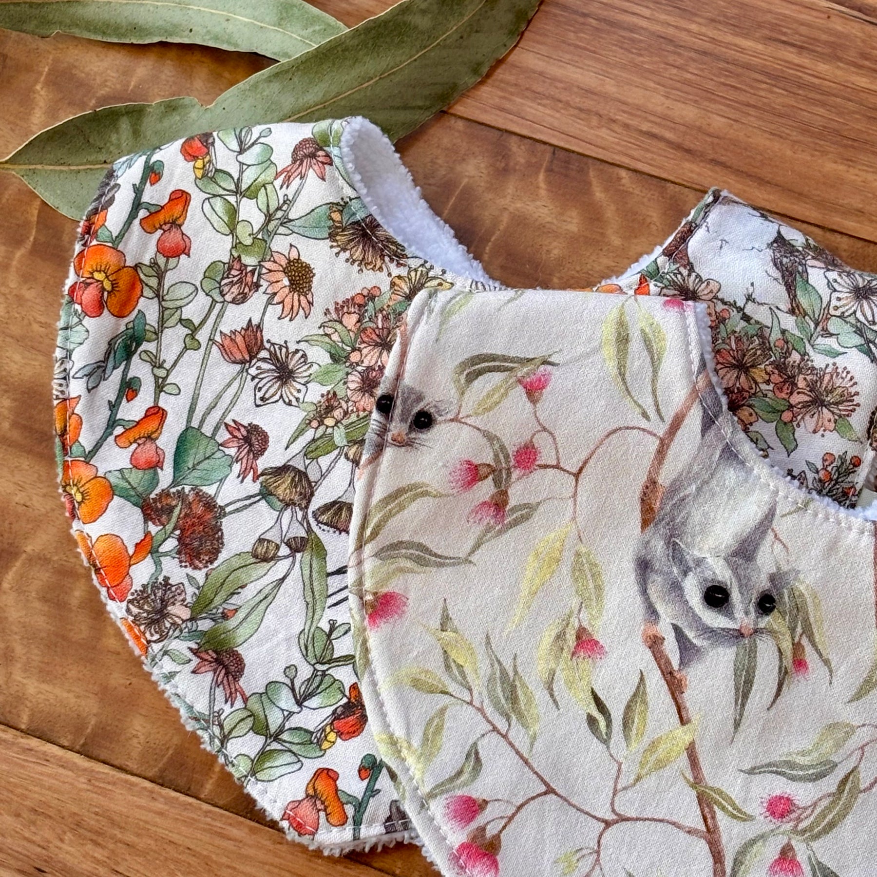 Australiana Baby Bib Set | Bush Friends | Ready to Ship
