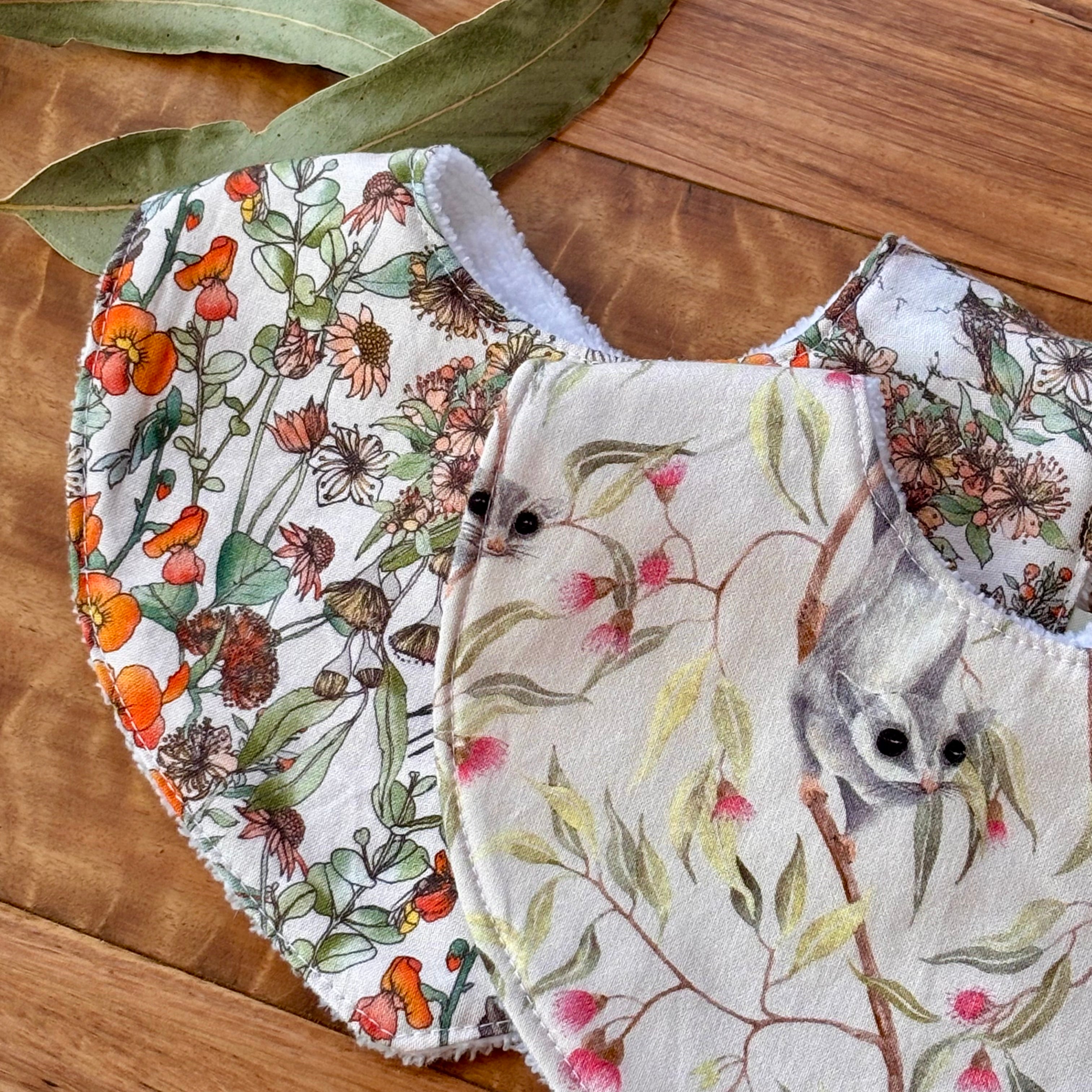 Australiana Baby Bib Set | Bush Friends | Ready to Ship
