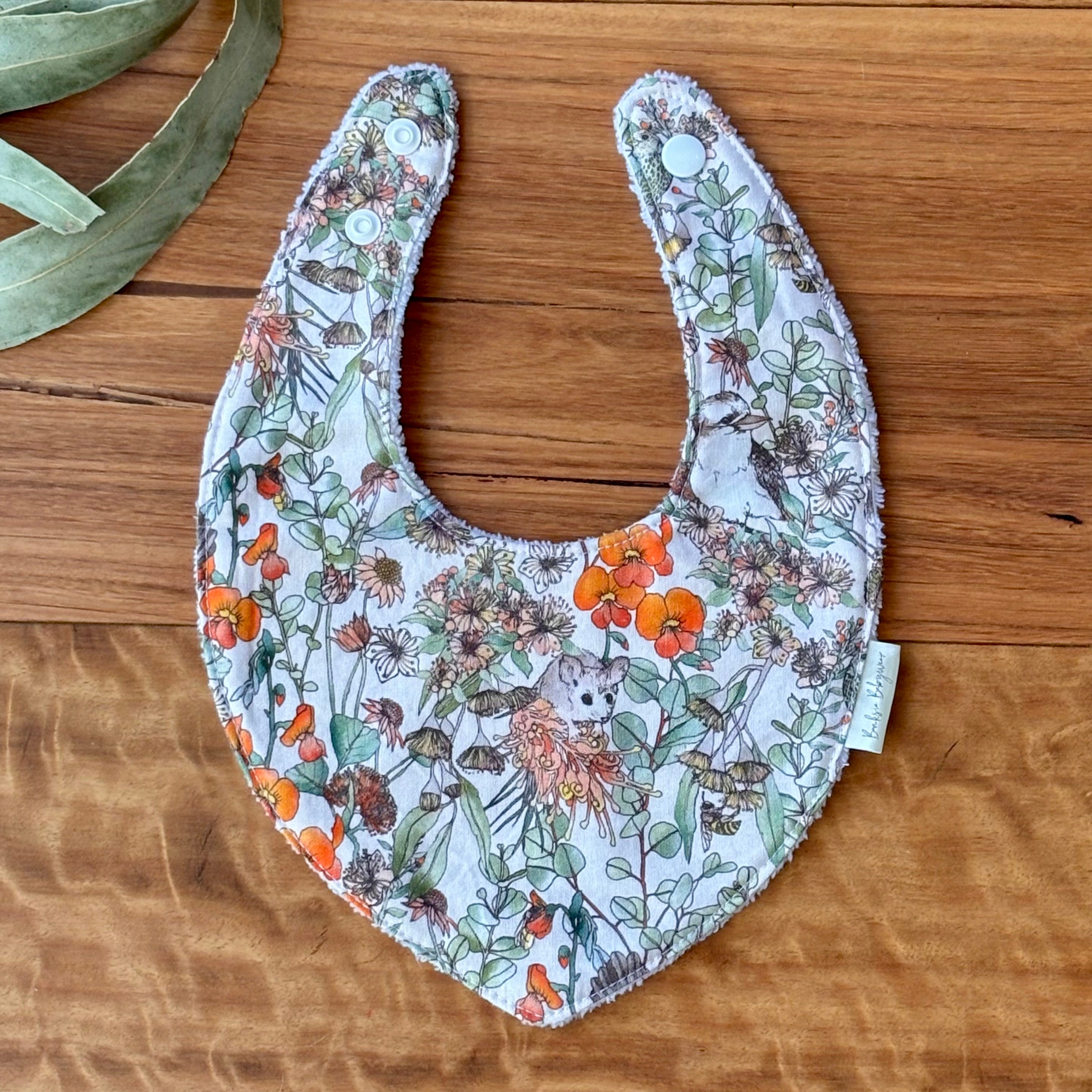 Australiana Baby Bib Set | Bush Friends | Ready to Ship