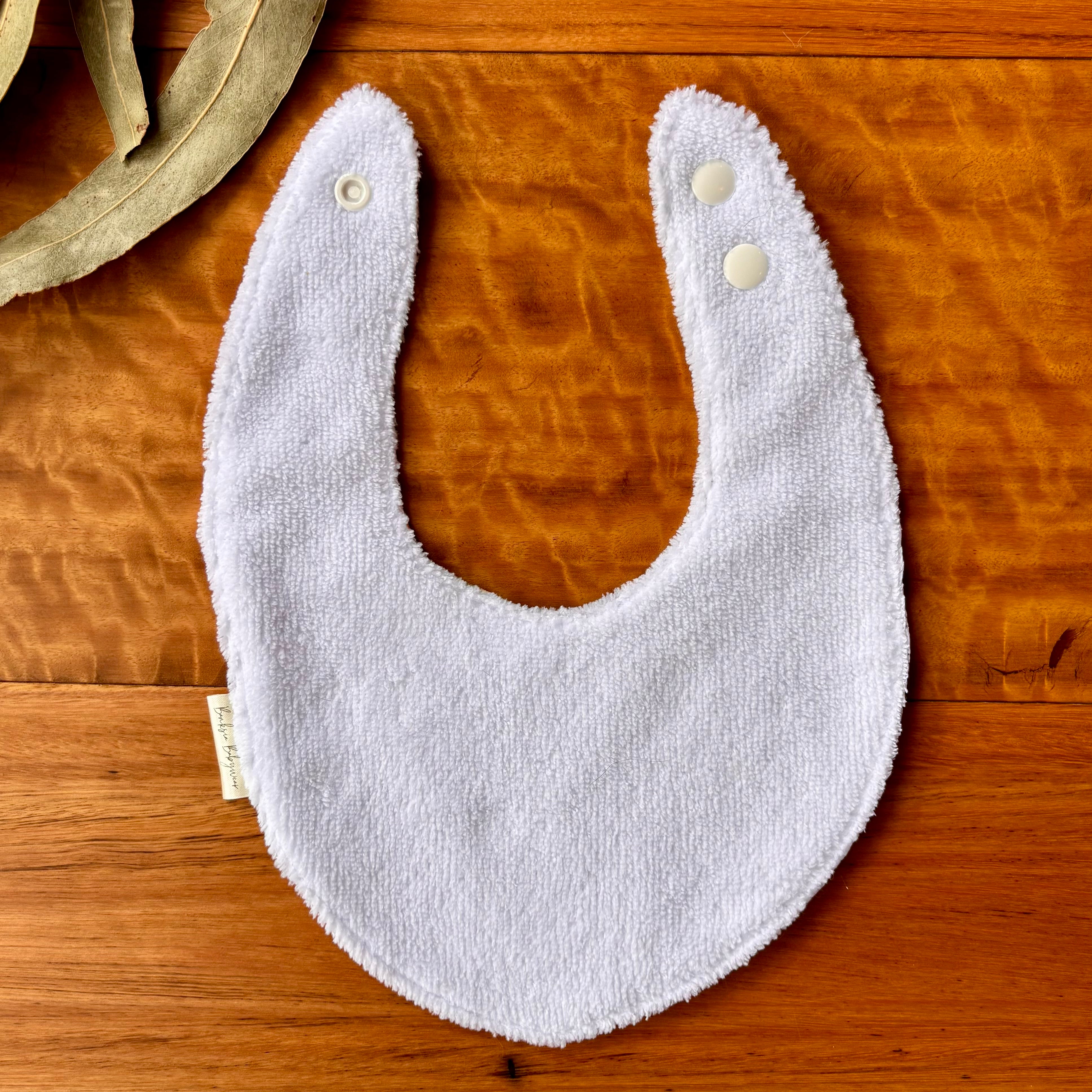 Baby Bib and Burp Cloth Set | More Green and White Aussie Animals | Made to Order