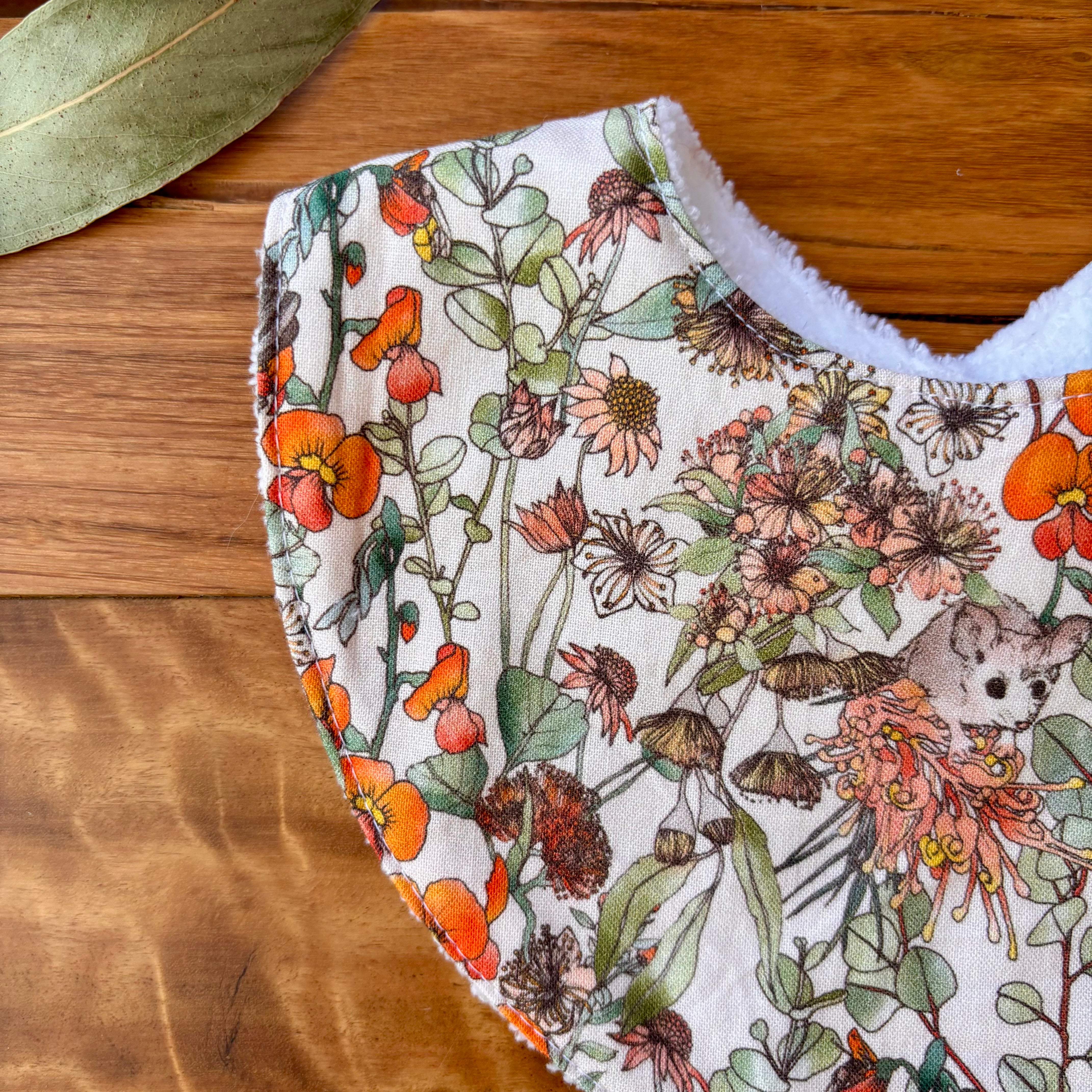 Australiana Baby Bib Set | Bush Friends | Ready to Ship