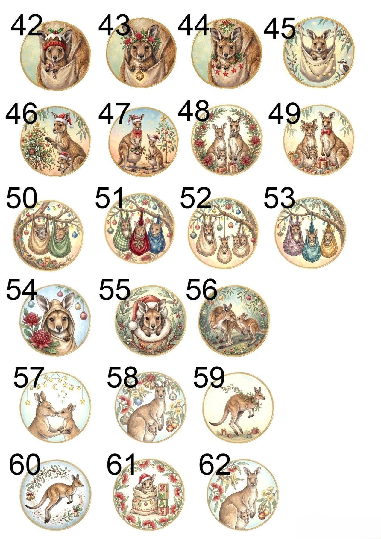 Unique Australian Animal Christmas Decorations, create your set