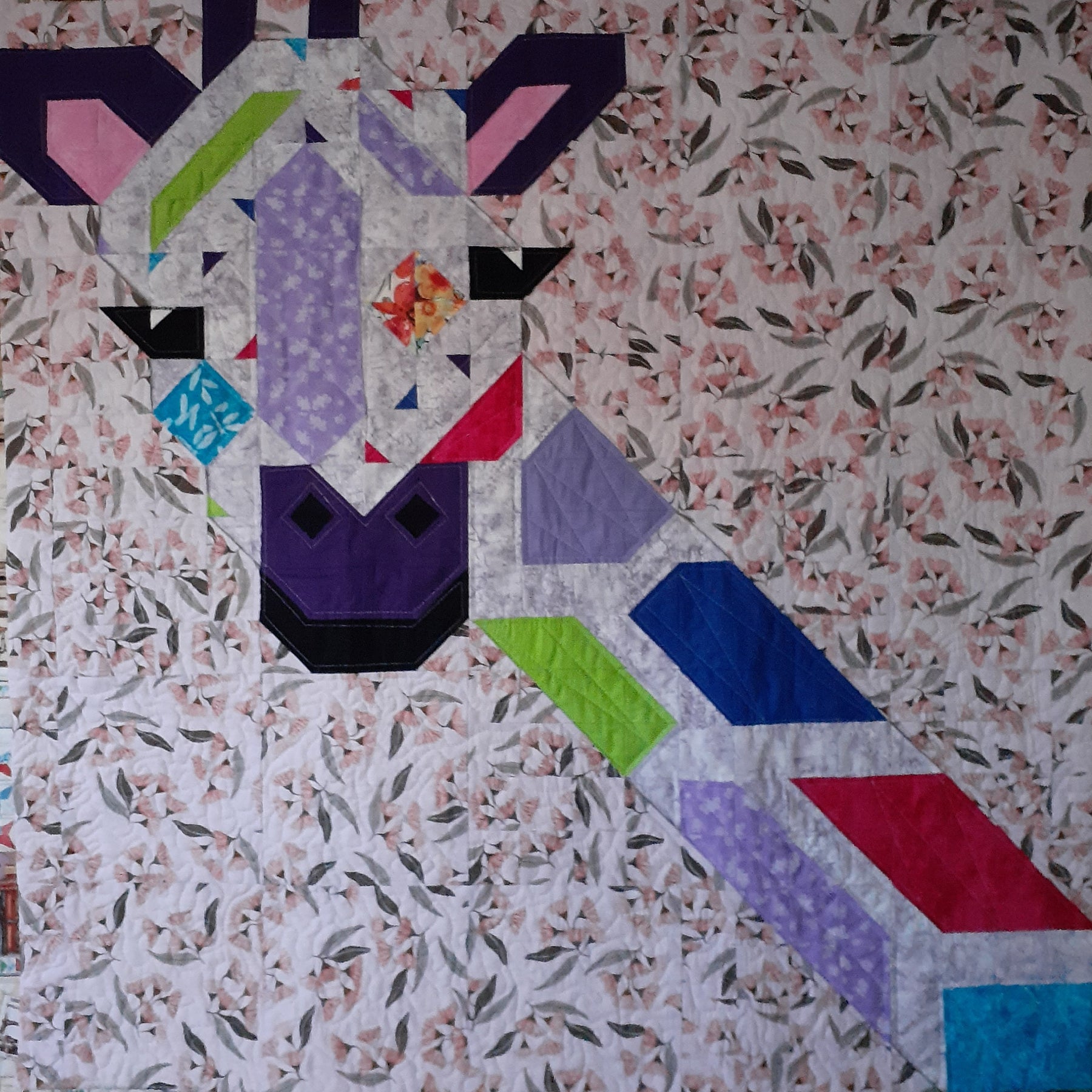 Jack the giraffe patchwork quilt
