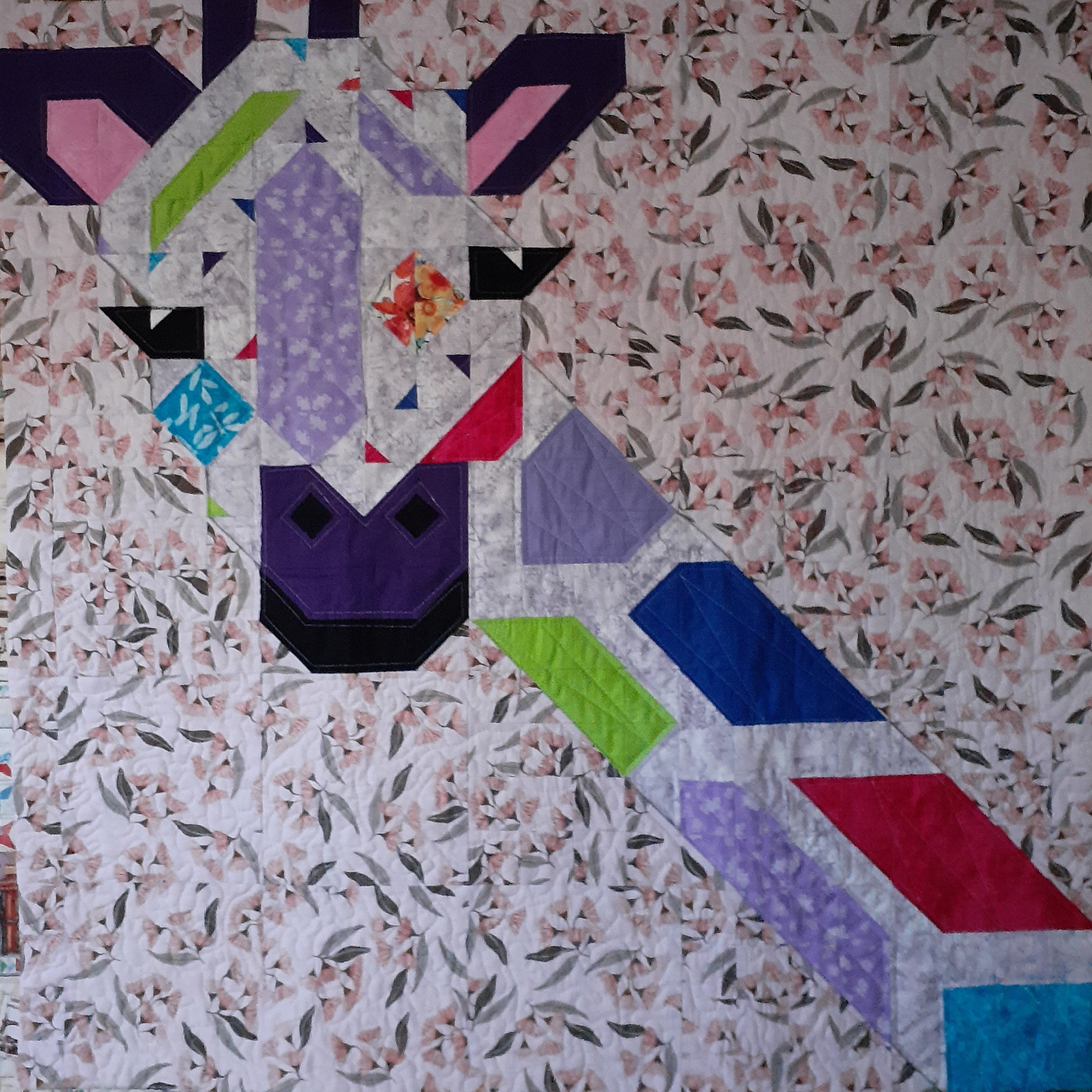 Jack the giraffe patchwork quilt