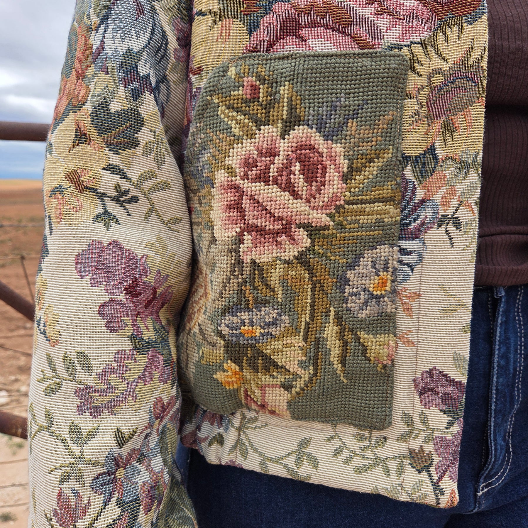 Pistachio Garden - Retro Bomber Jacket - S/M