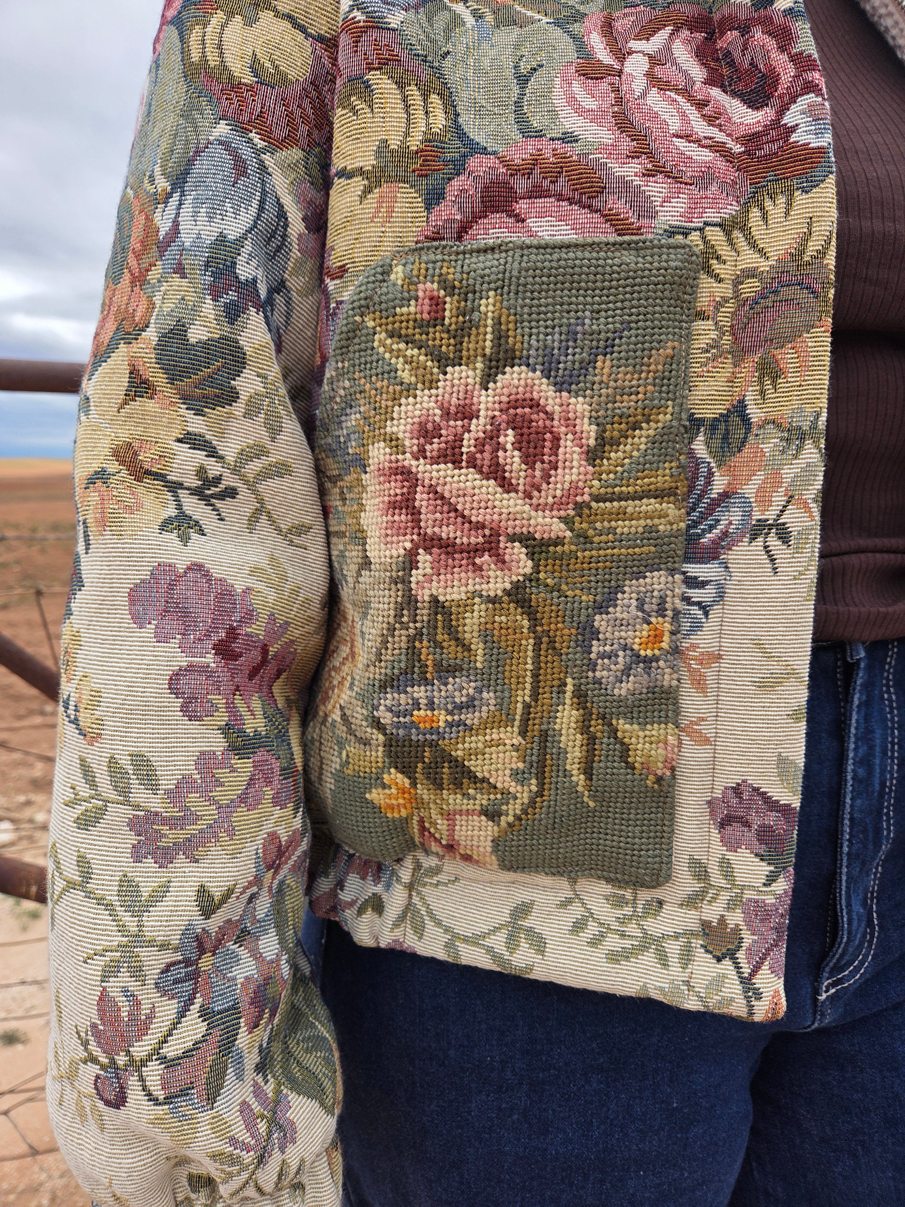 Pistachio Garden - Retro Bomber Jacket - S/M