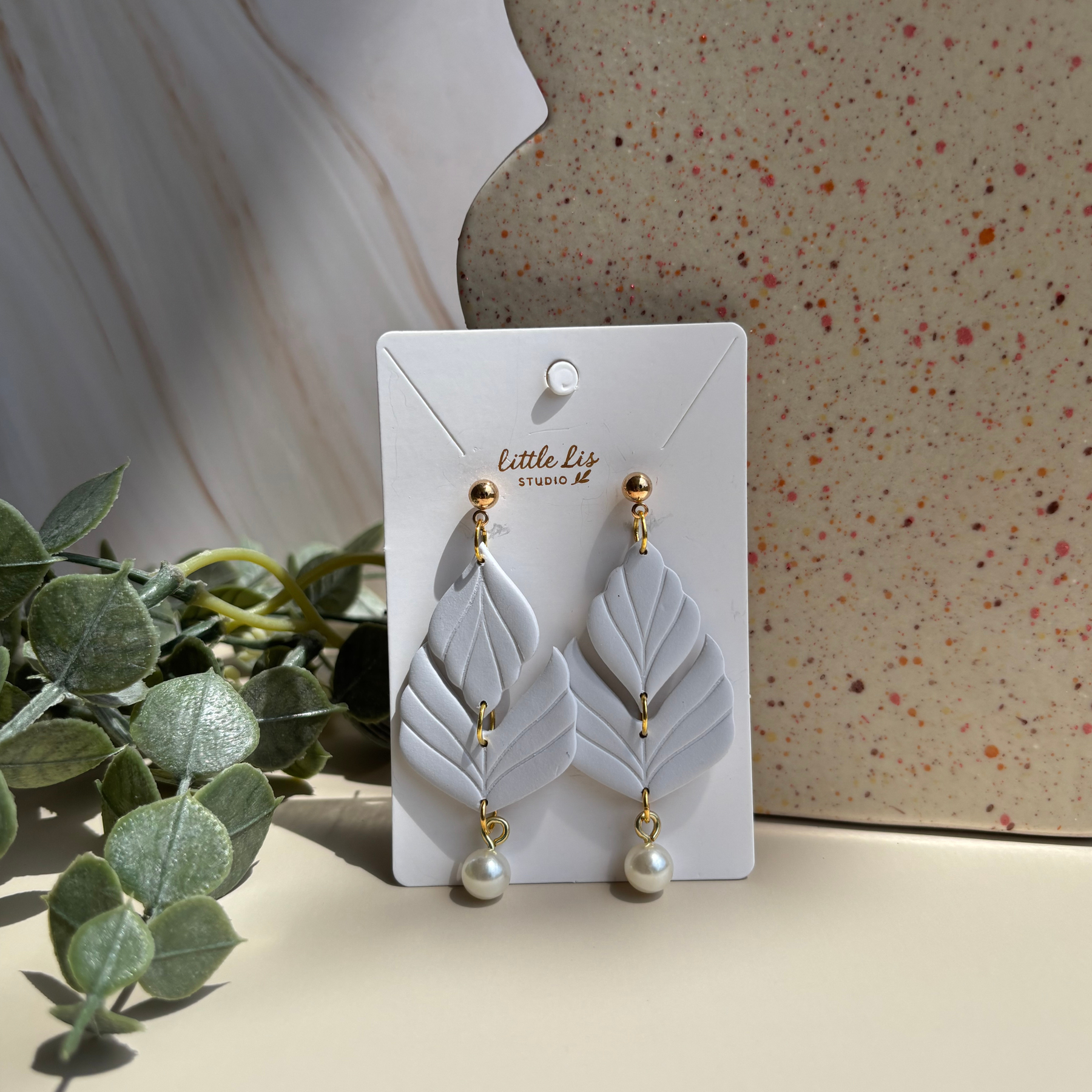 Elloise - Polymer Clay Dangle Earrings