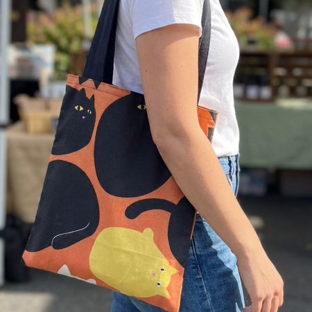 'Chonky Cat' Folding Tote Bag