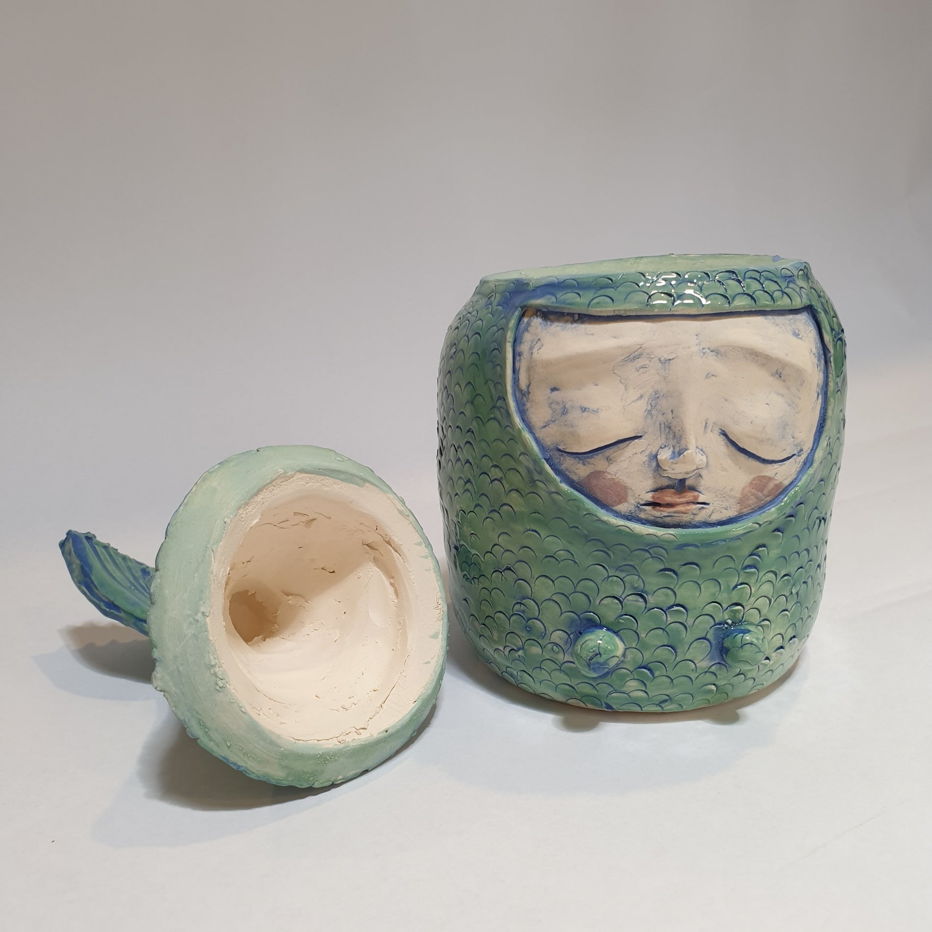 Mermaid pot, treasure keeper