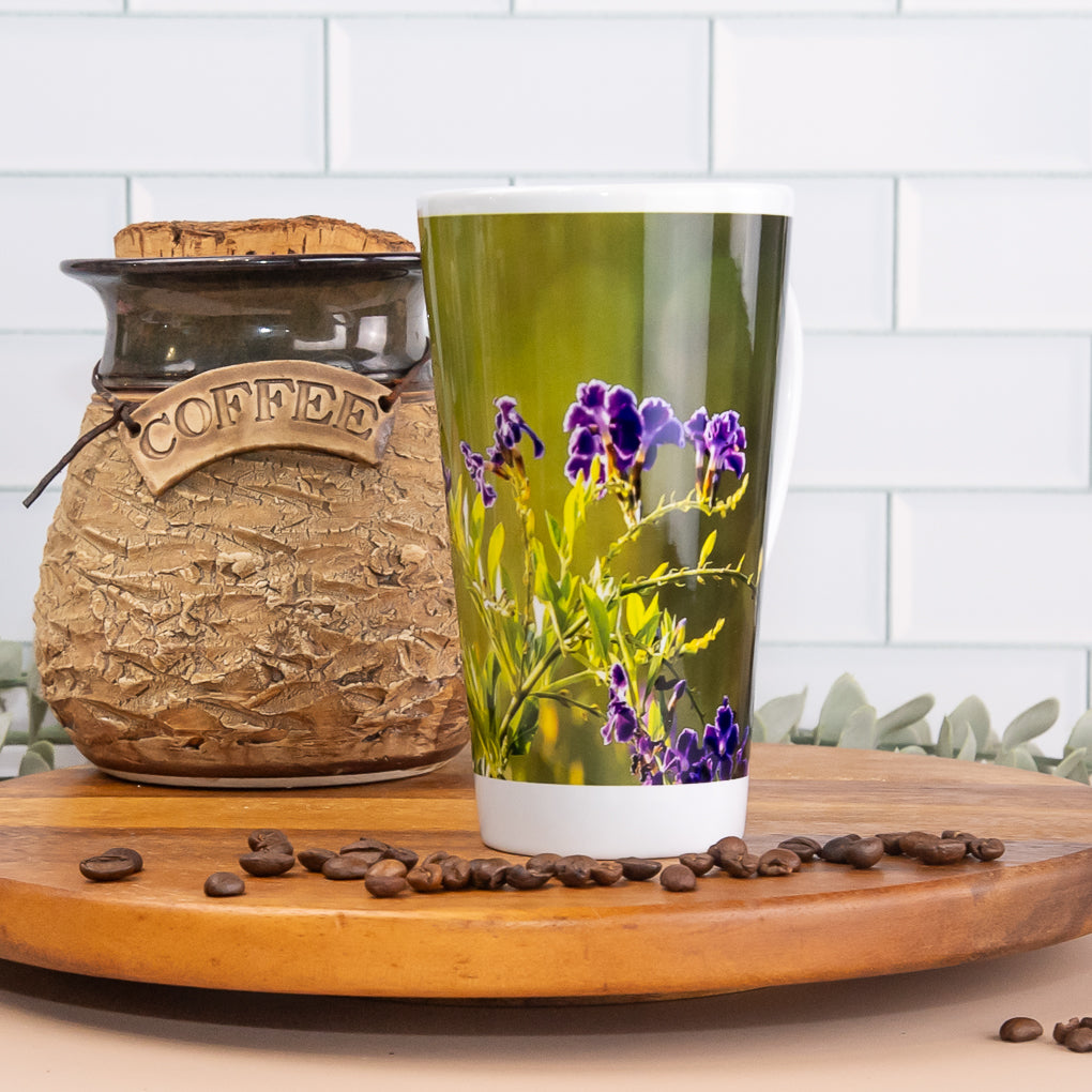 Garden Favourites - Latte / Coffee Mugs - Frangipani, Butterfly, Honeybee