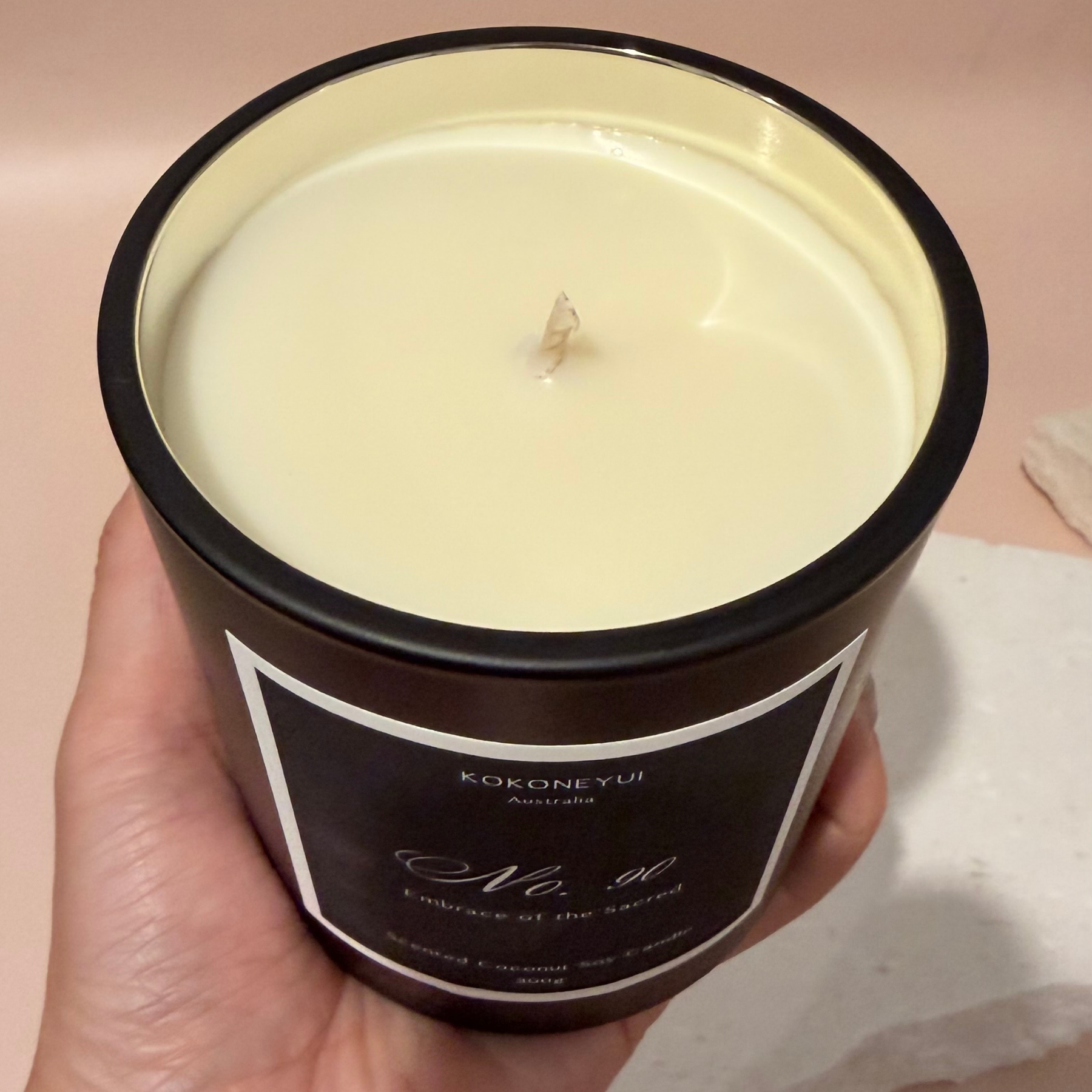 No. 90 — Embrace of the Sacred   Coconut Soy Candle | Sandalwood, Amber & Cedarwood