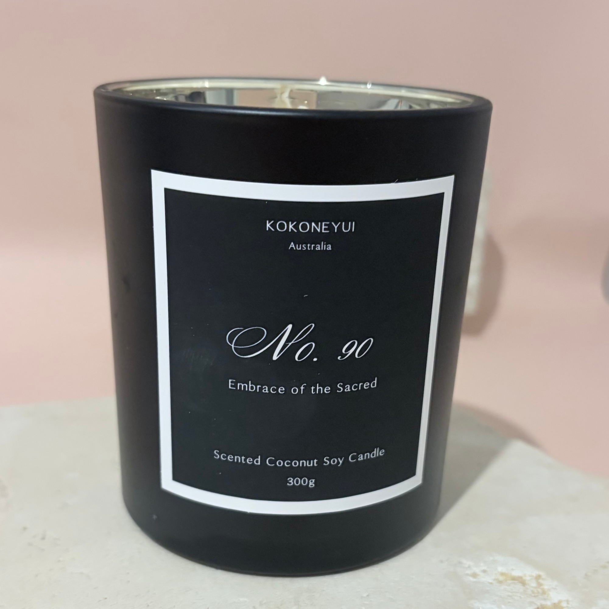 No. 90 — Embrace of the Sacred   Coconut Soy Candle | Sandalwood, Amber & Cedarwood