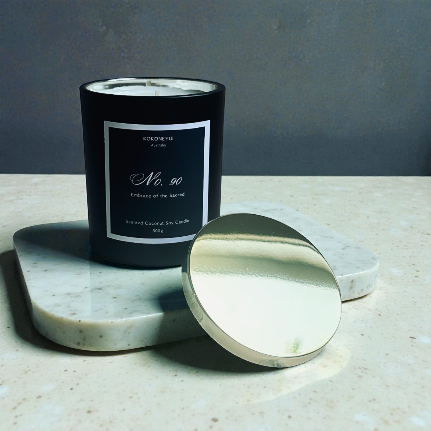 No. 90 — Embrace of the Sacred   Coconut Soy Candle | Sandalwood, Amber & Cedarwood