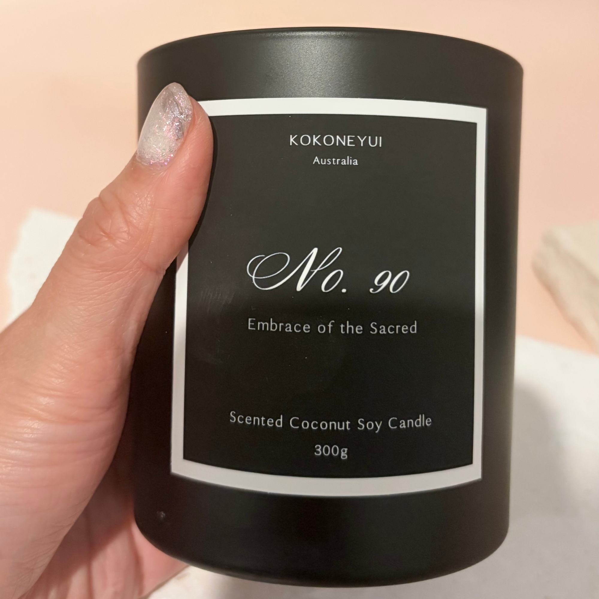 No. 90 — Embrace of the Sacred   Coconut Soy Candle | Sandalwood, Amber & Cedarwood