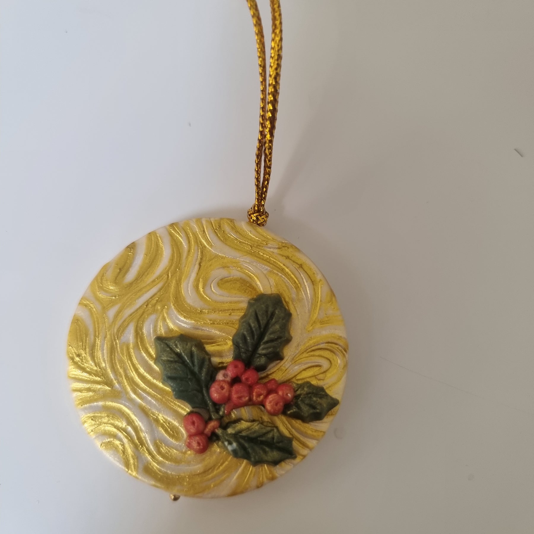 Golden Christmas Pair - Cross and Bauble