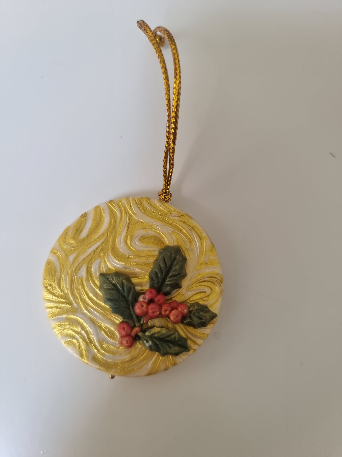 Golden Christmas Pair - Cross and Bauble