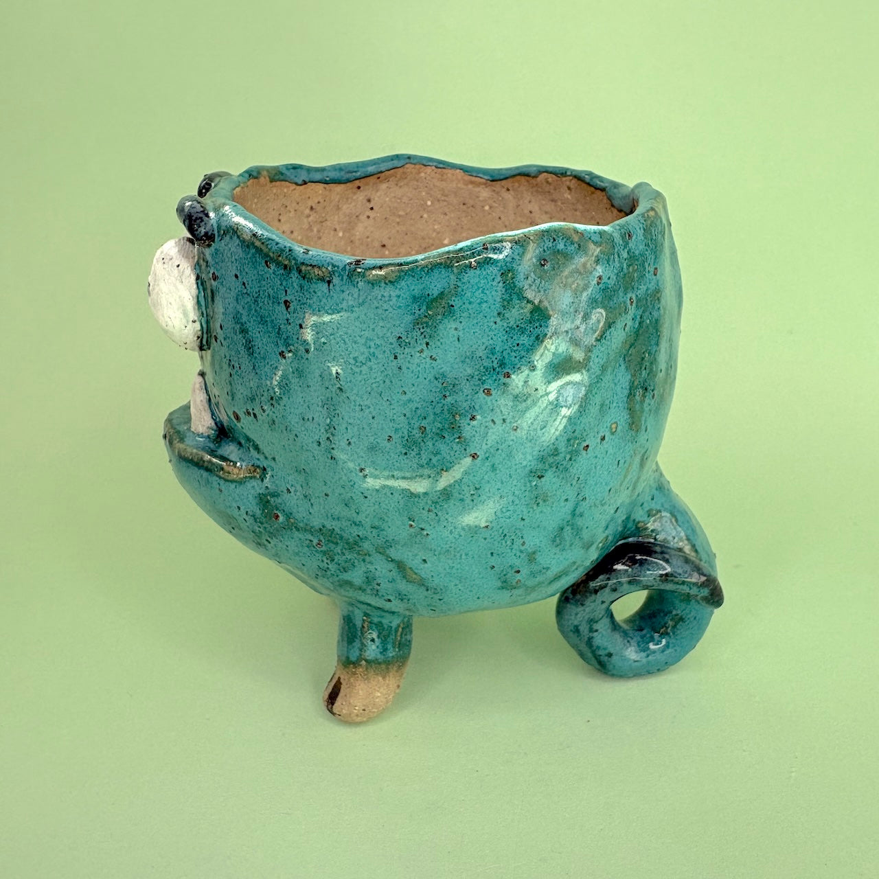 Ceramic monster pot