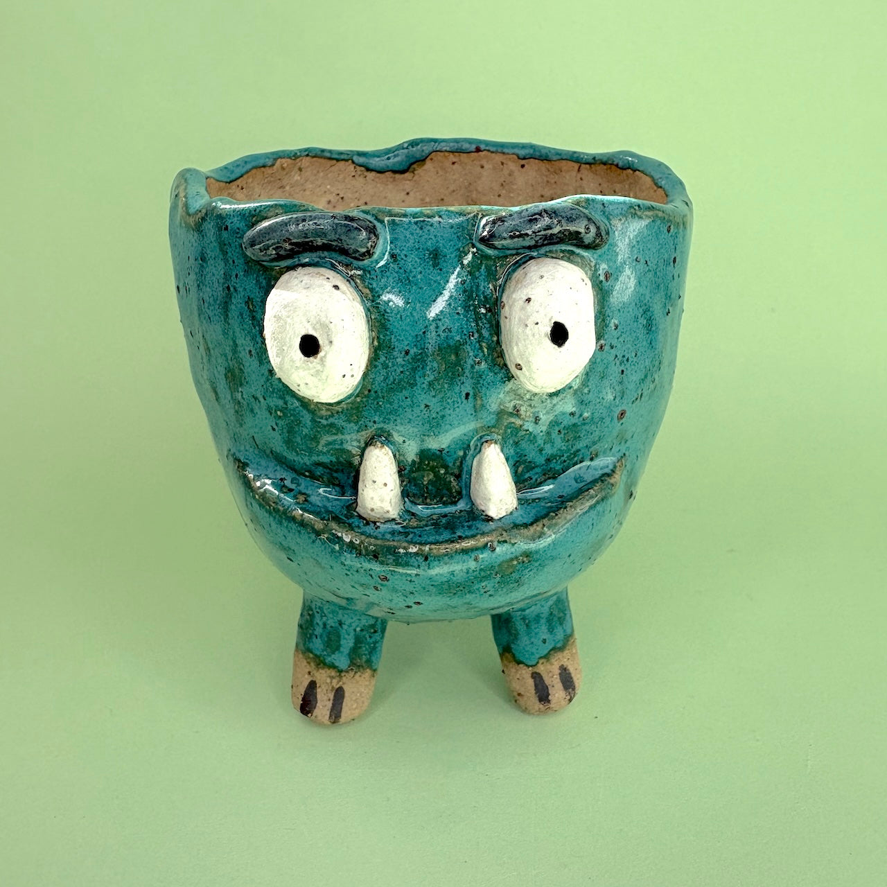 Ceramic monster pot
