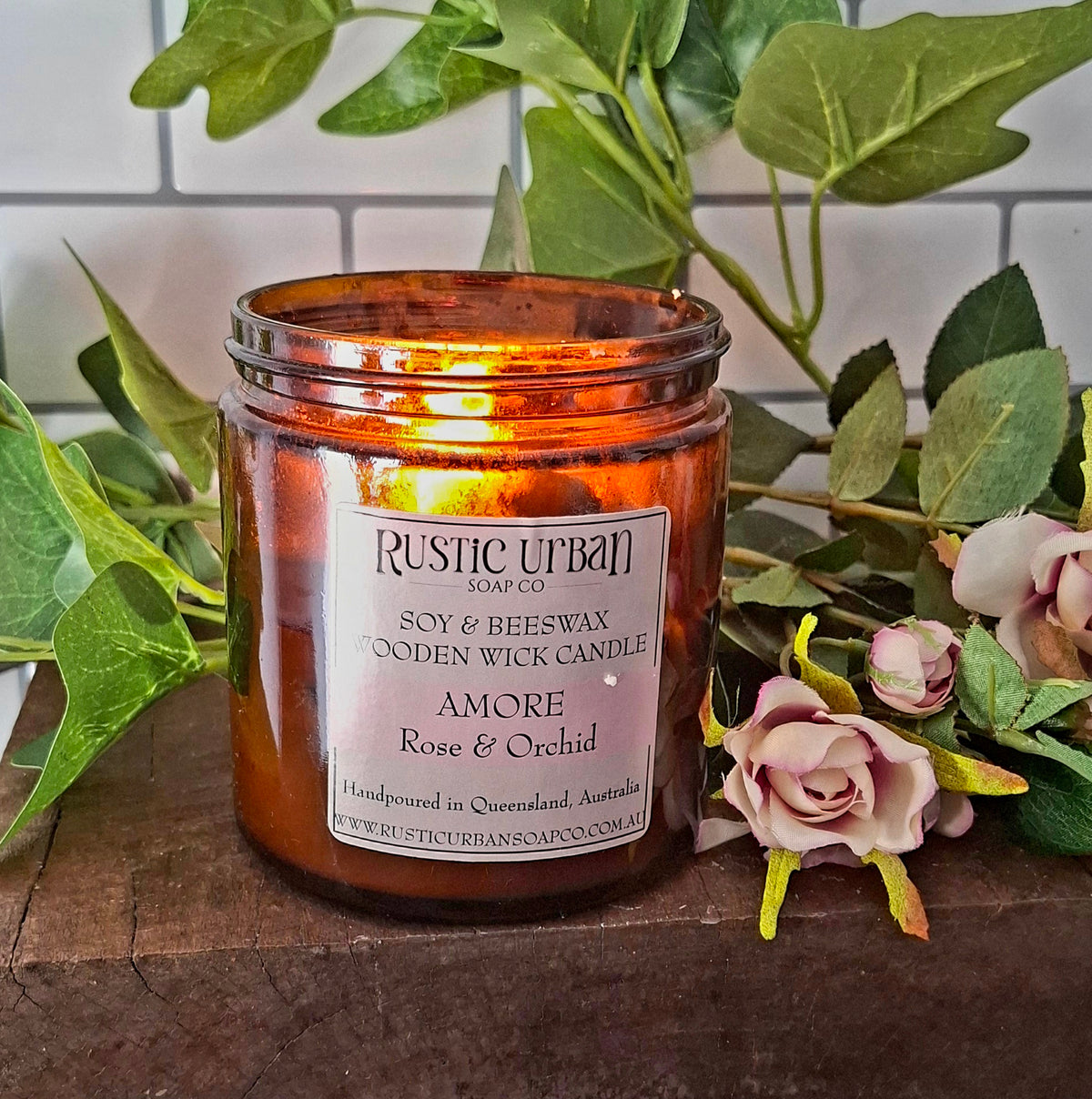 Wood Wick candle - Soy & Beeswax