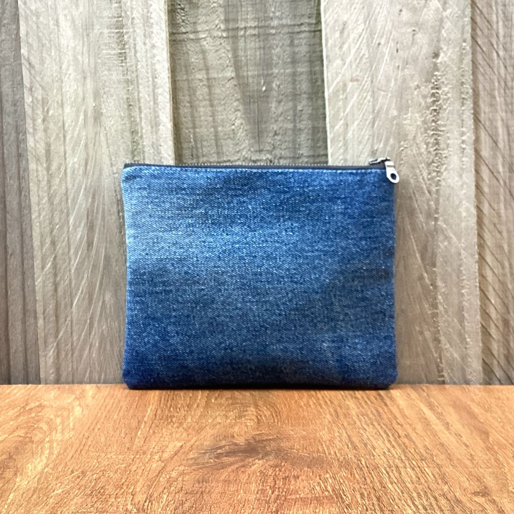 Upcycled Denim Purse – Striped Denim