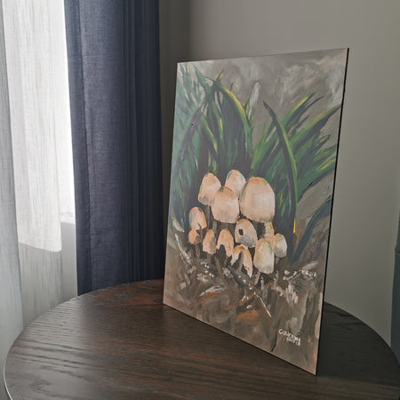 Mushroom Hideaway - Original Art Painting
