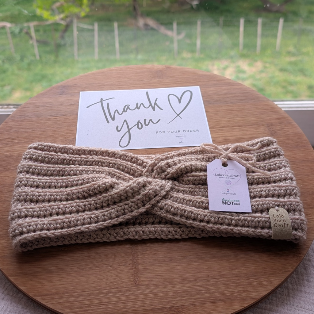 Custom Order. Merino Wool Twist Headband