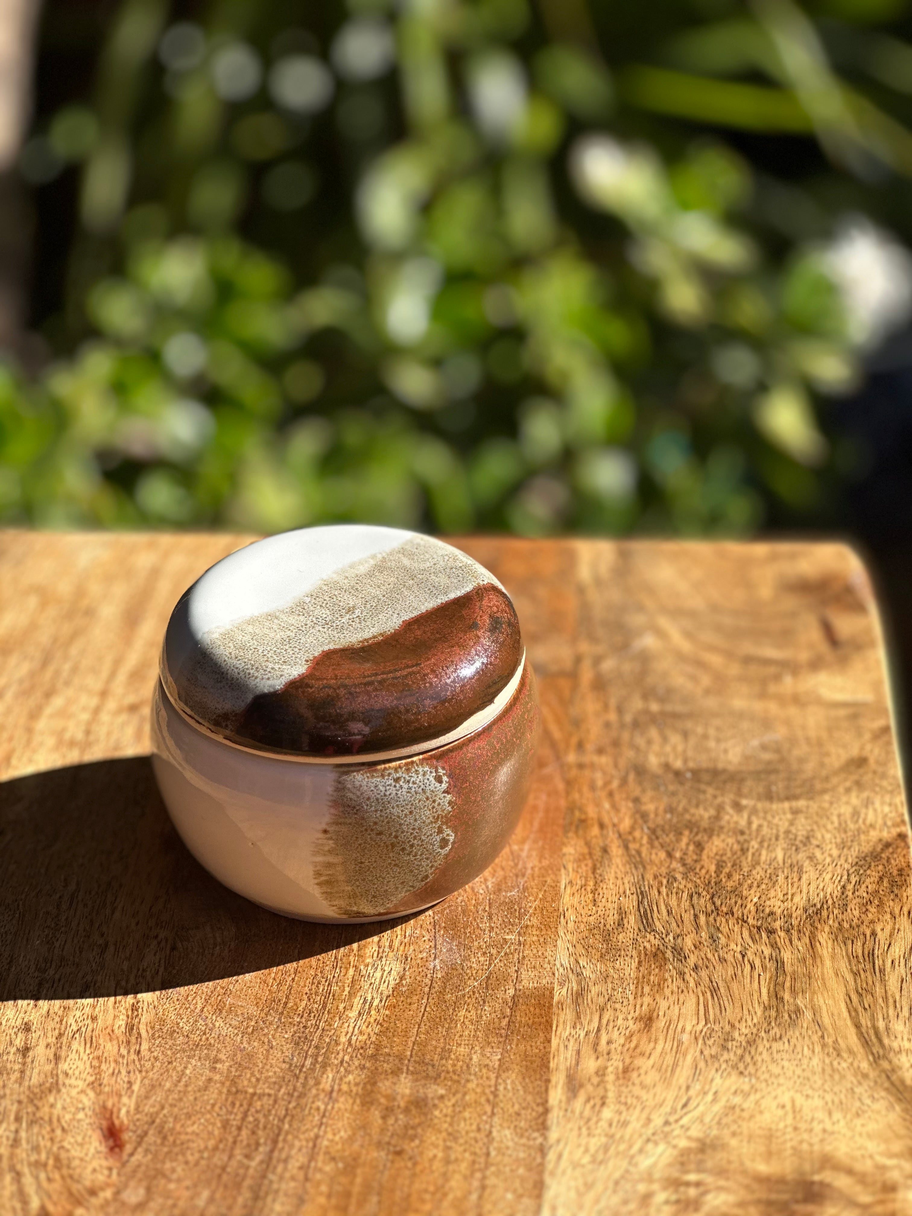 Pilbara Calling Lidded Pot | Handmade Ceramic Trinket Jar | Stoneware Storage Vessel