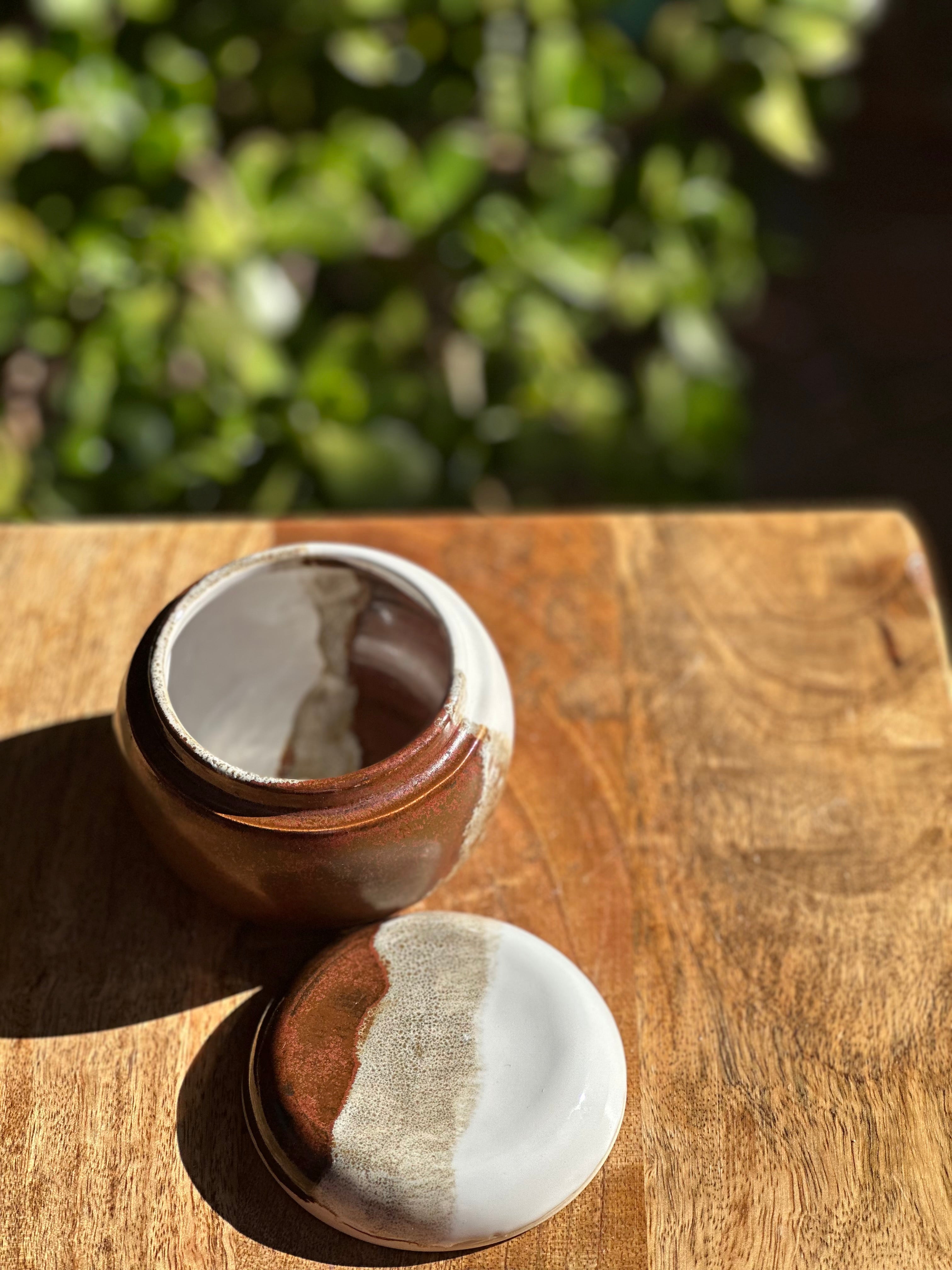 Pilbara Calling Lidded Pot | Handmade Ceramic Trinket Jar | Stoneware Storage Vessel