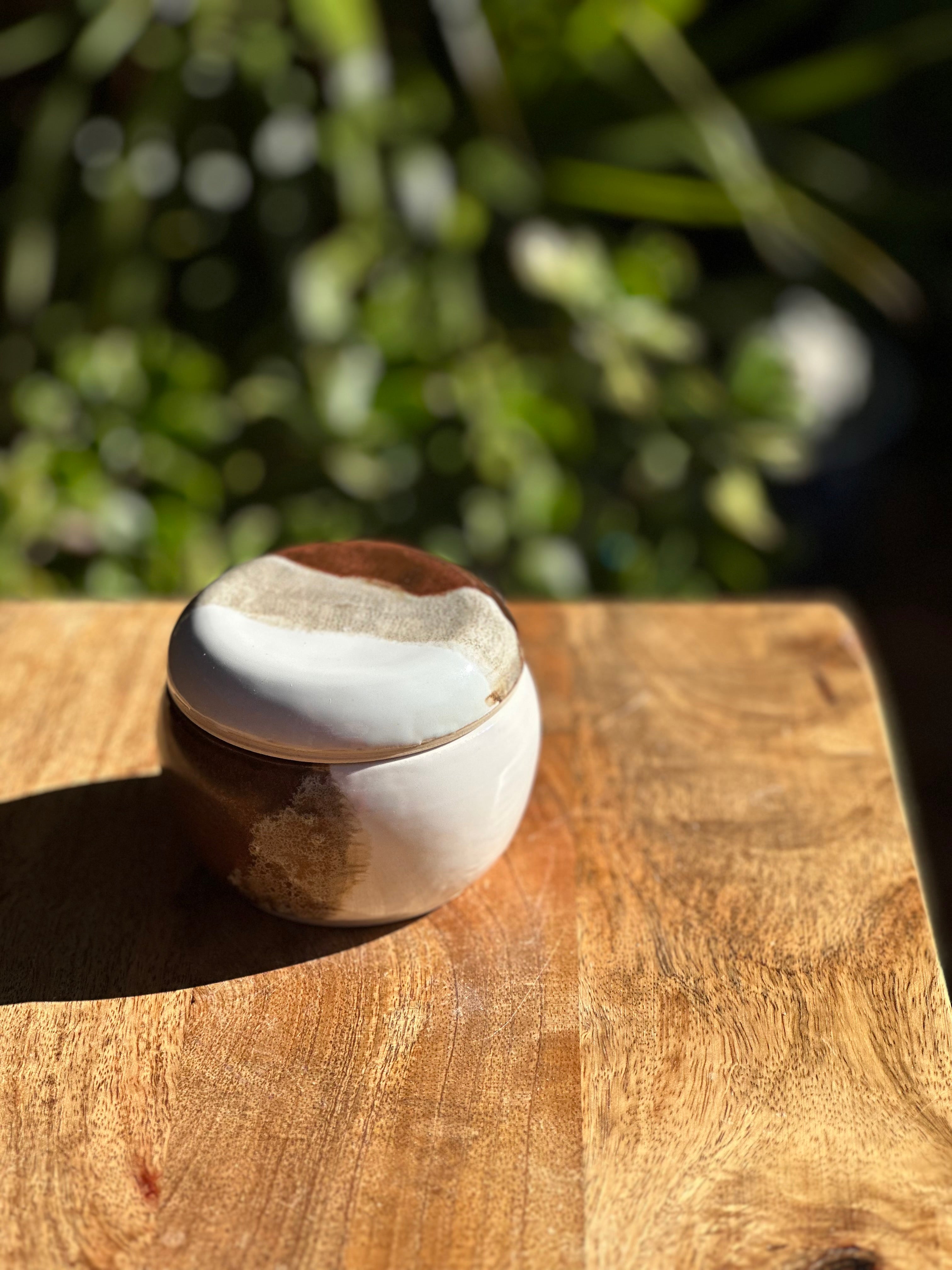 Pilbara Calling Lidded Pot | Handmade Ceramic Trinket Jar | Stoneware Storage Vessel