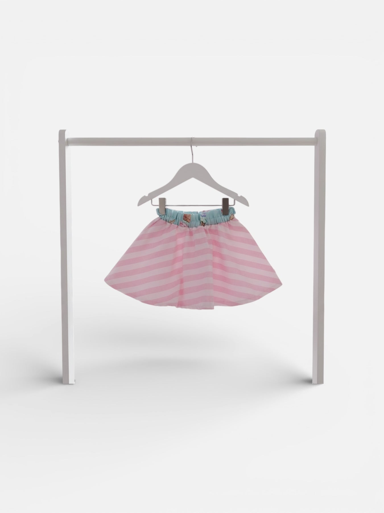 PINK & WHITE CANDY STRIPE CIRCLE SKIRT