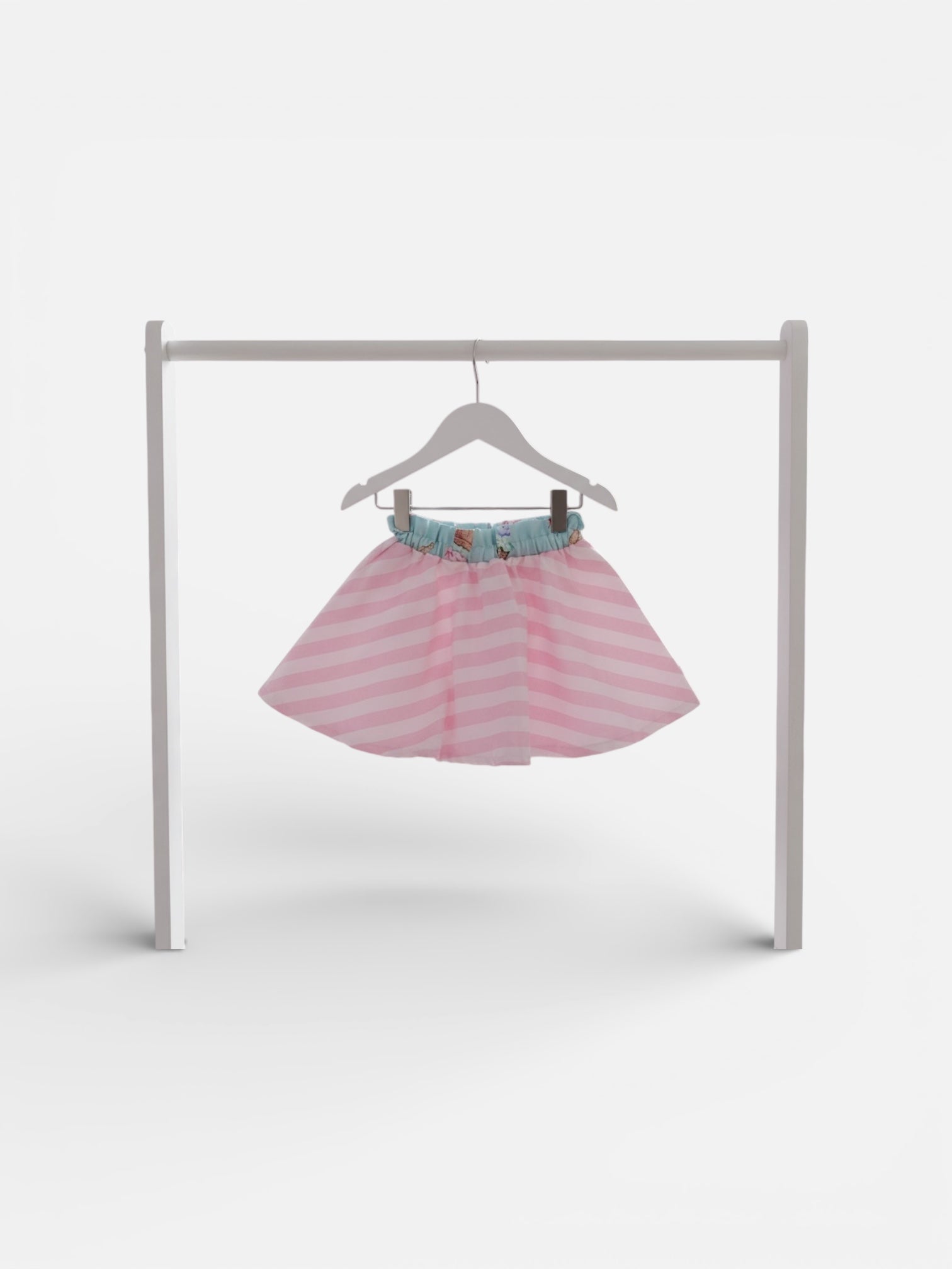 PINK & WHITE CANDY STRIPE CIRCLE SKIRT