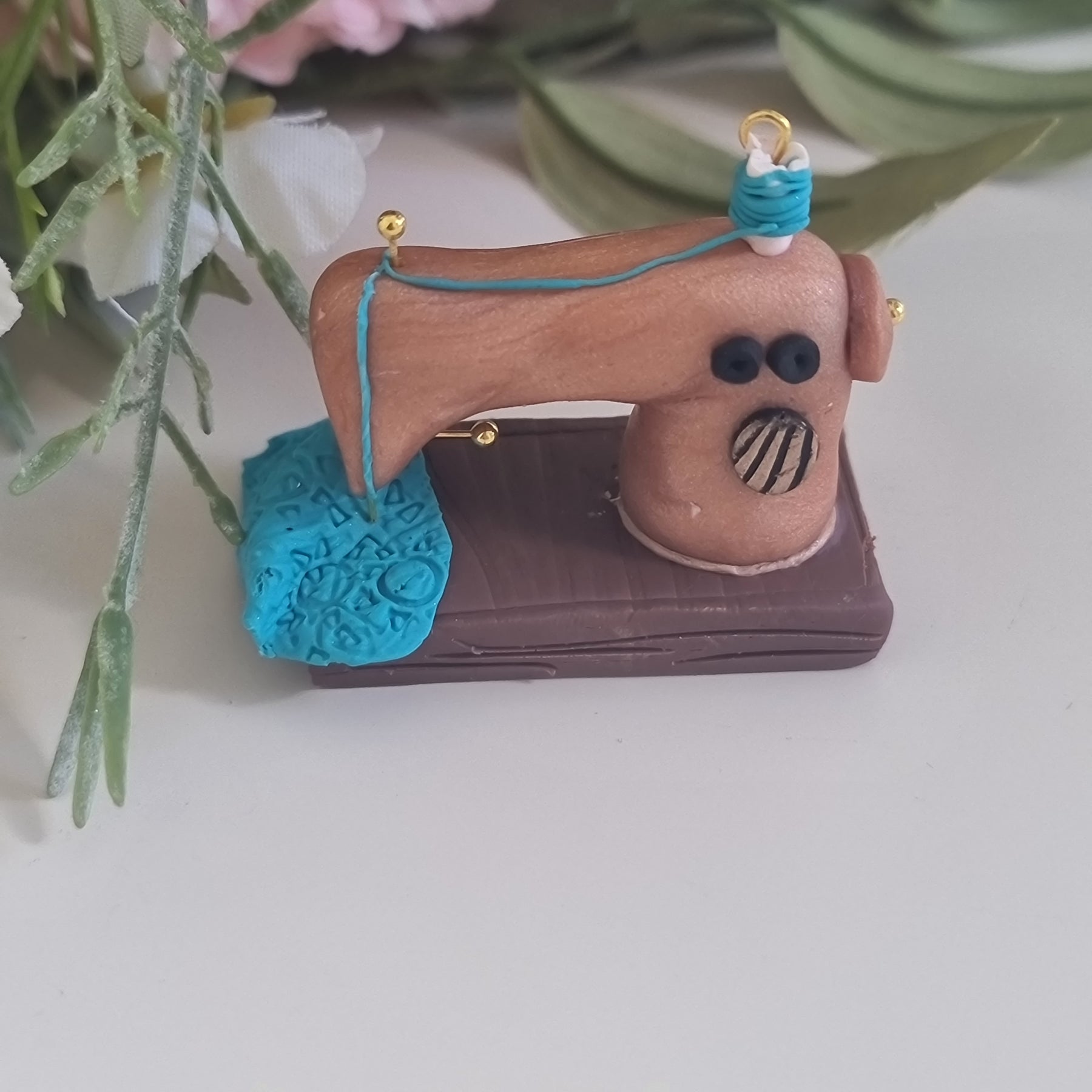 Miniature Sweing Machine - Teal
